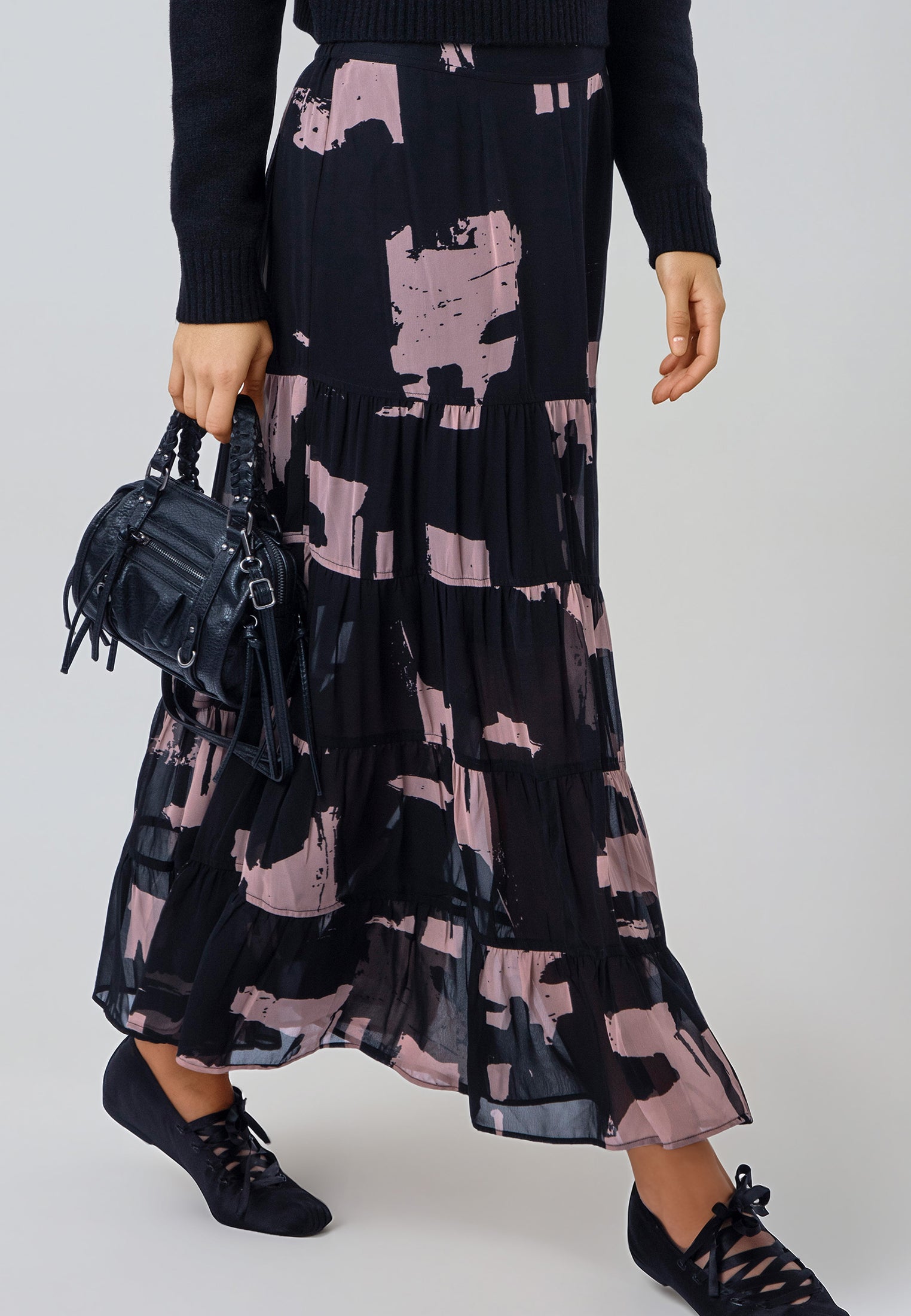 CITRINE SKIRT FACADE BLACK & ASHES