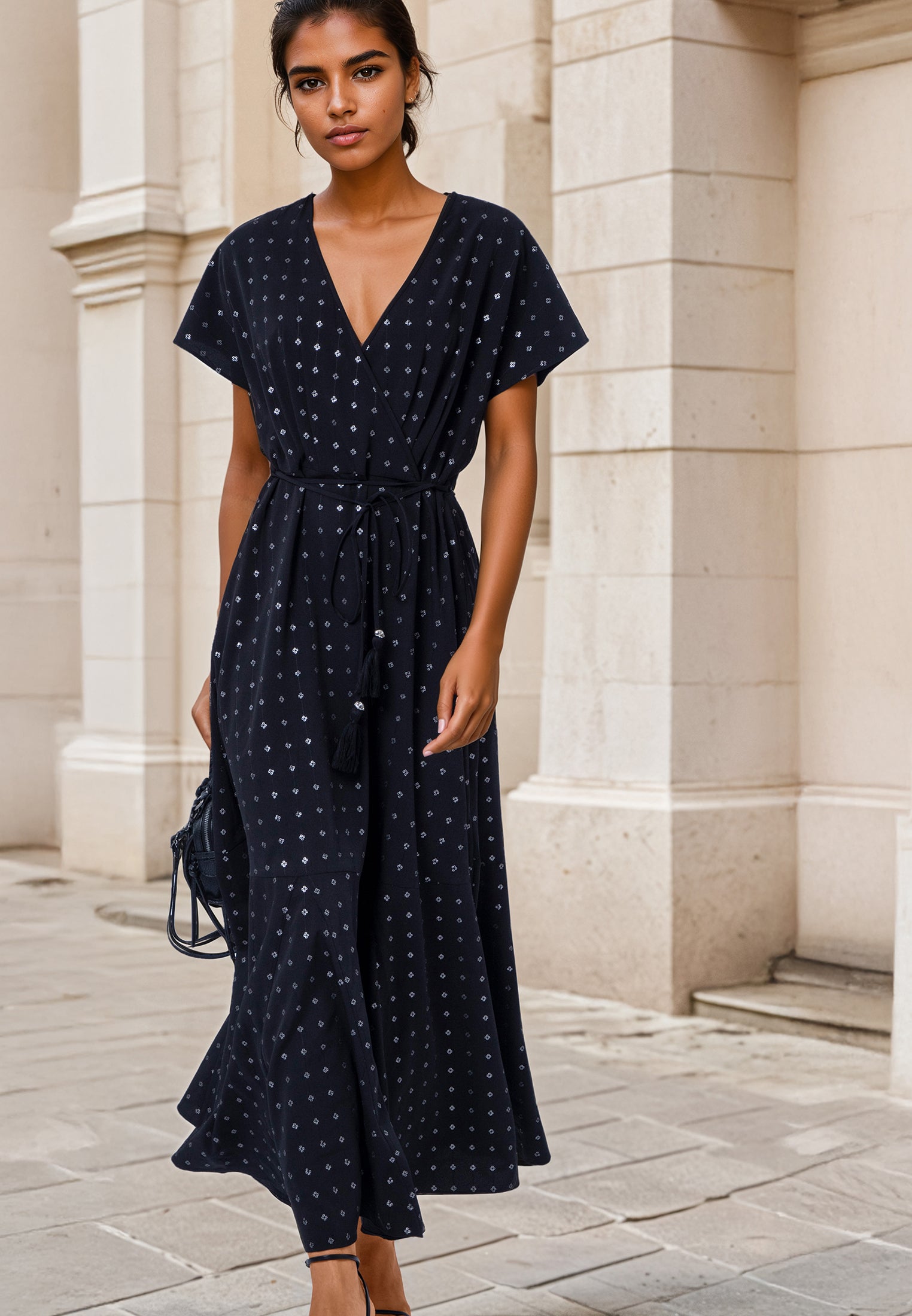 EDIE DRESS JET BLACK