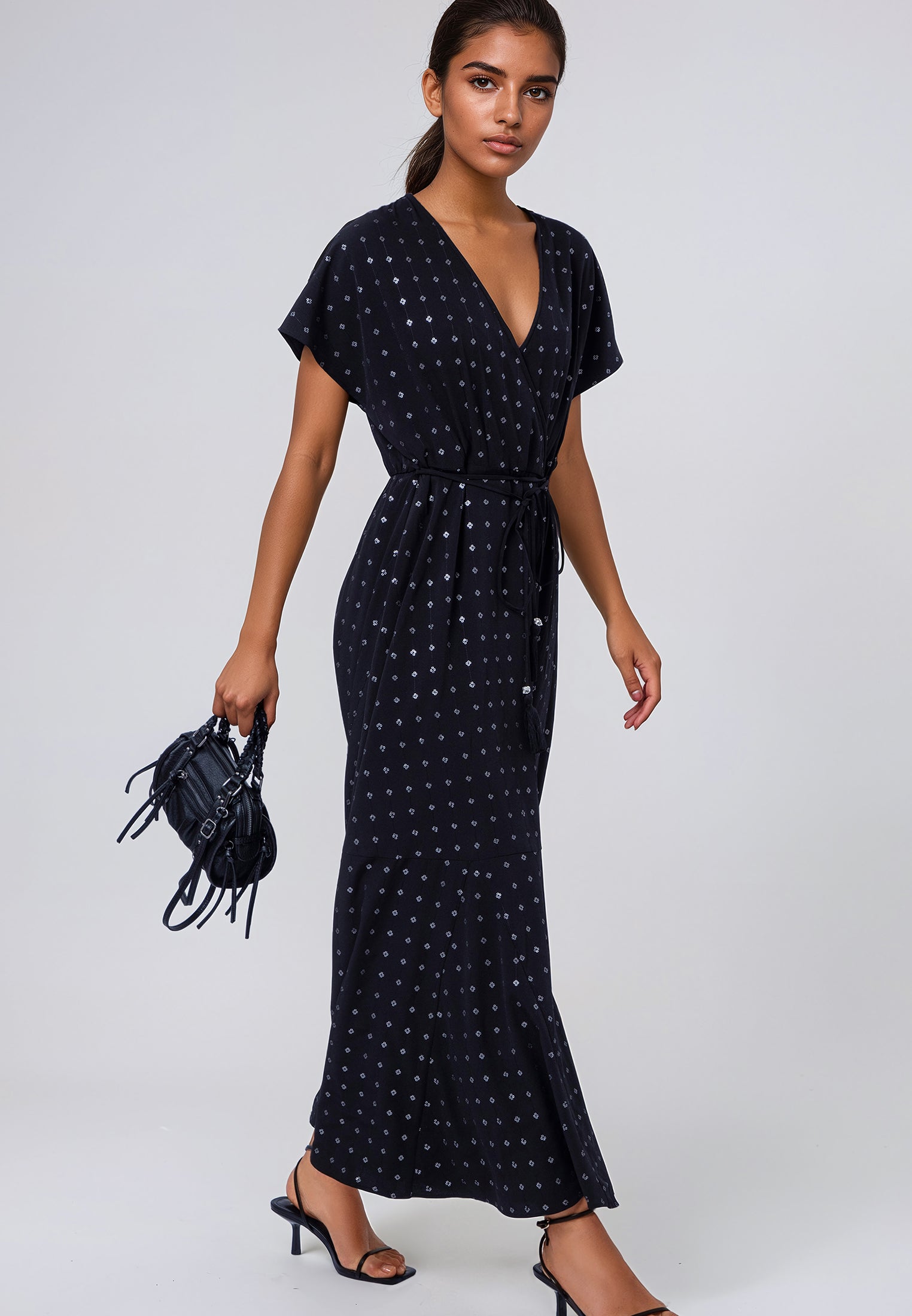 EDIE DRESS JET BLACK