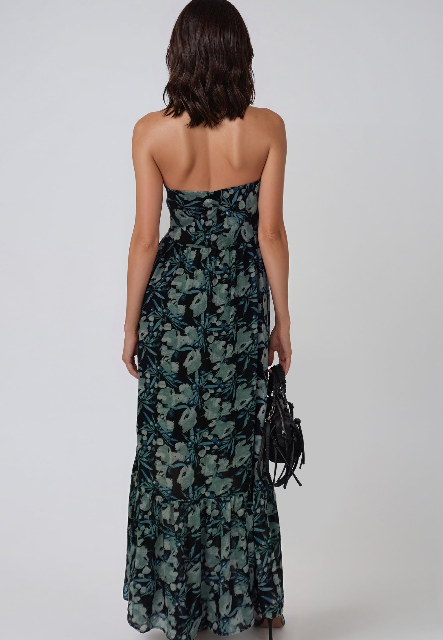 HARPER MAXI DRESS PRIME GREEN FLORAL