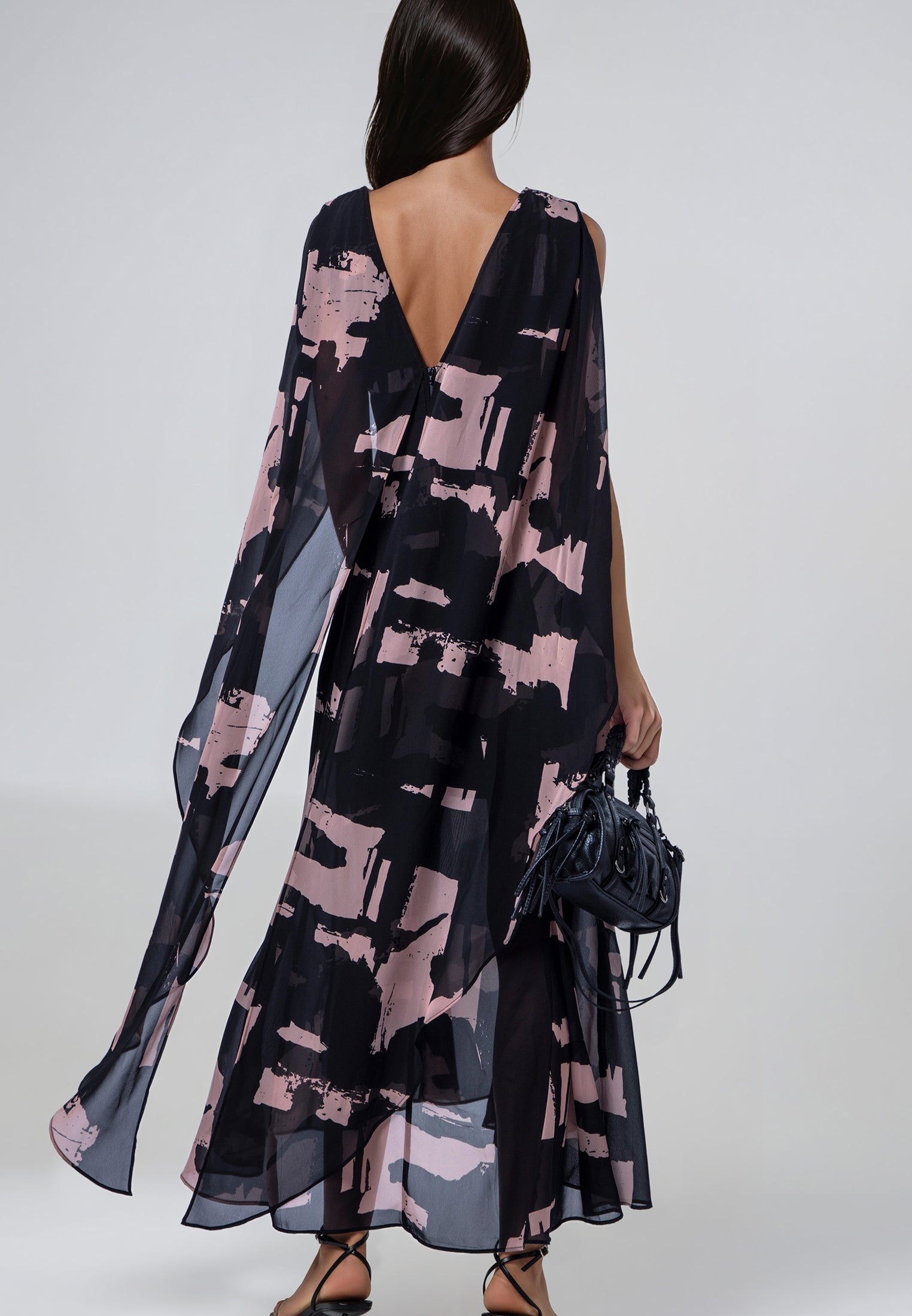 SHEA DRESS FACADE BLACK & ASHES