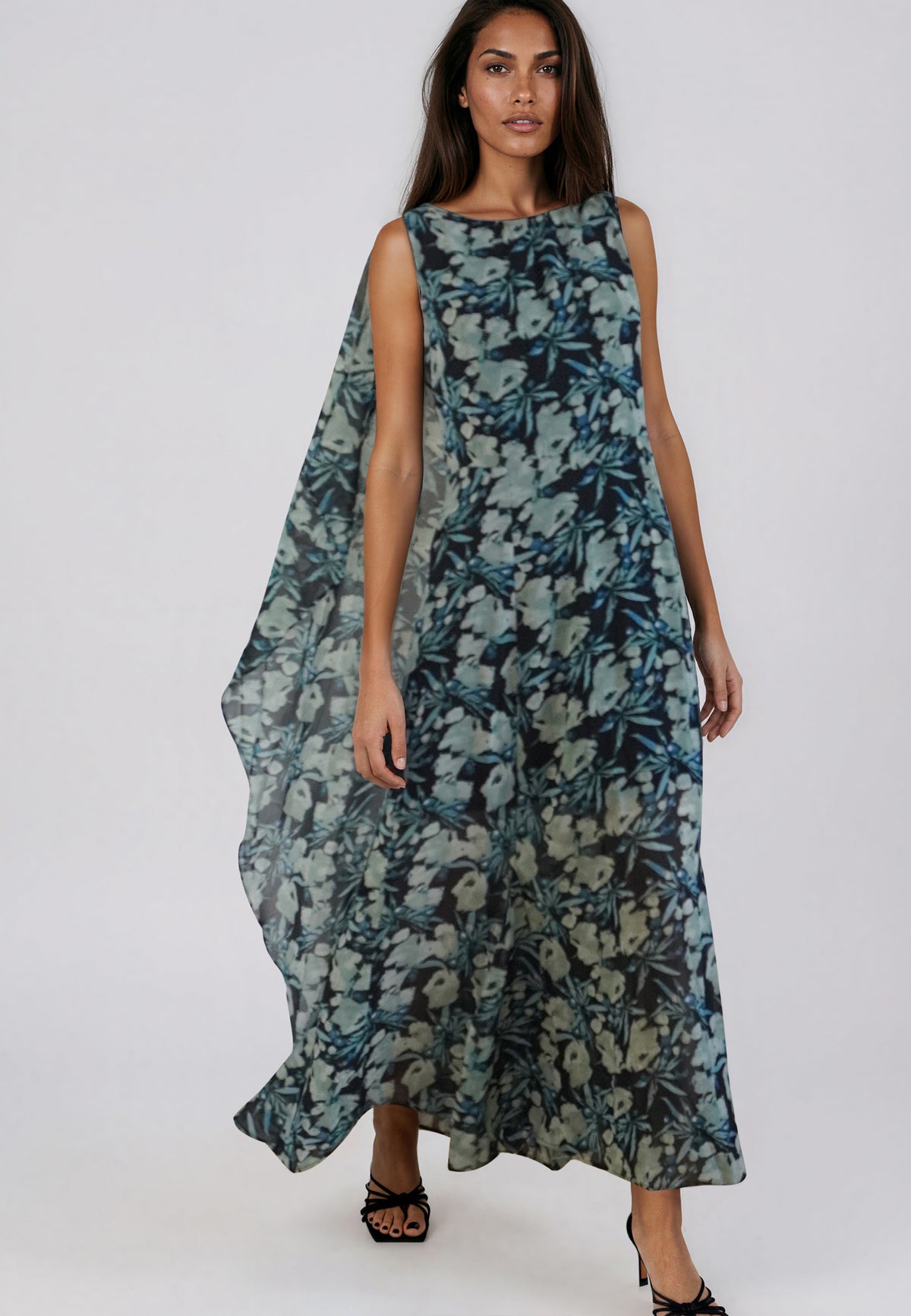 SHEA DRESS PRIME GREEN FLORAL