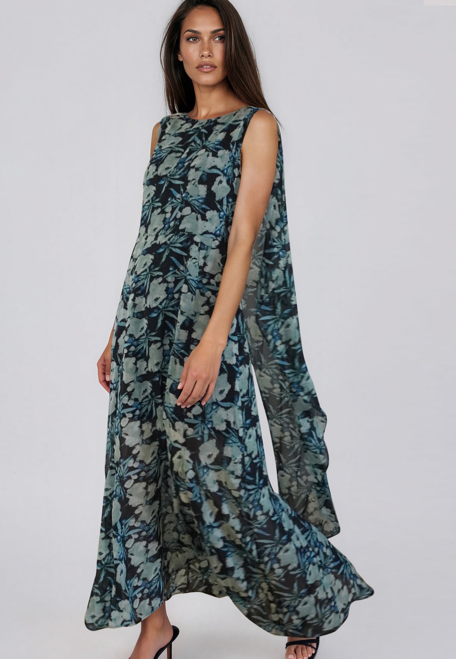 SHEA DRESS PRIME GREEN FLORAL
