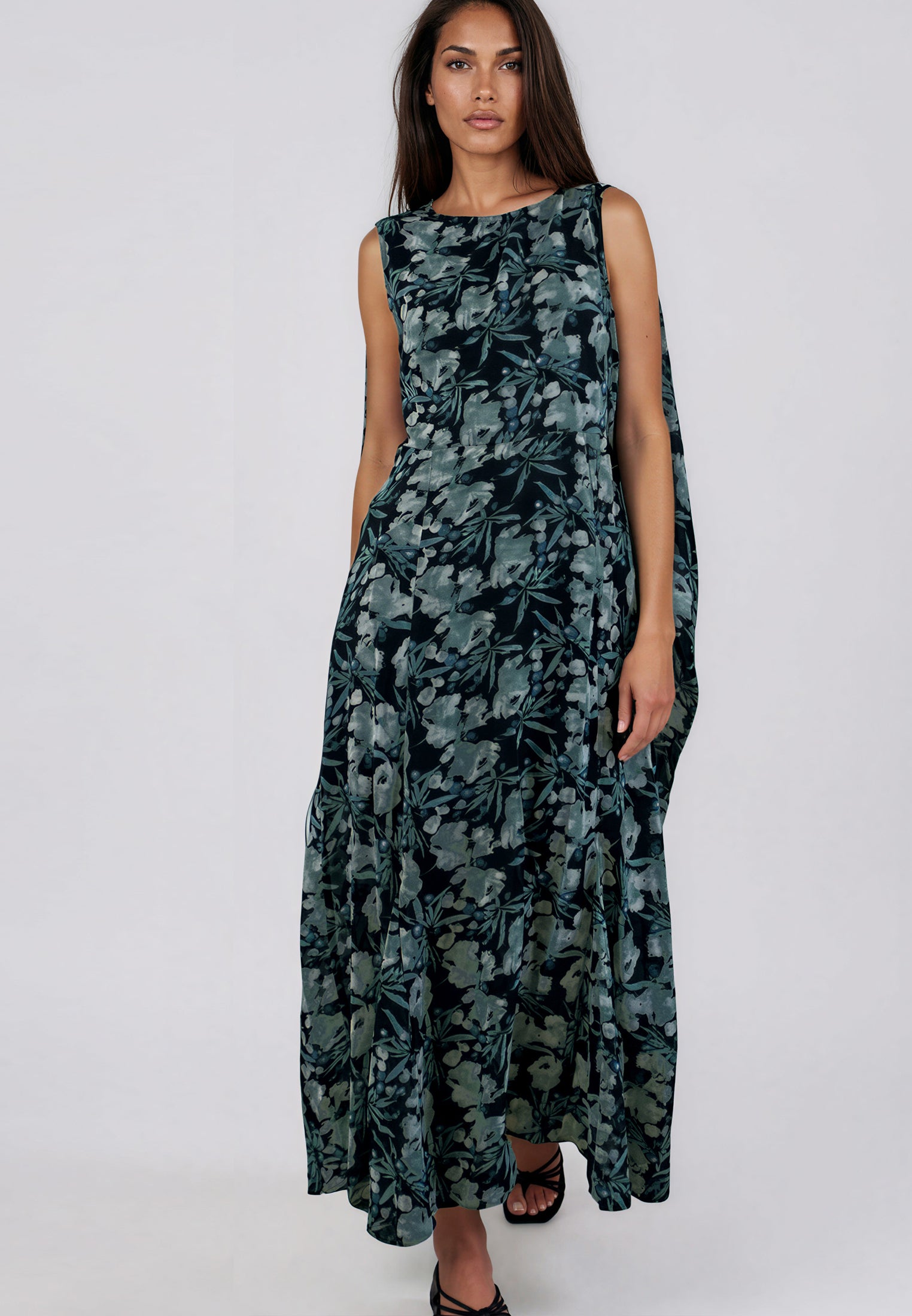 SHEA DRESS PRIME GREEN FLORAL
