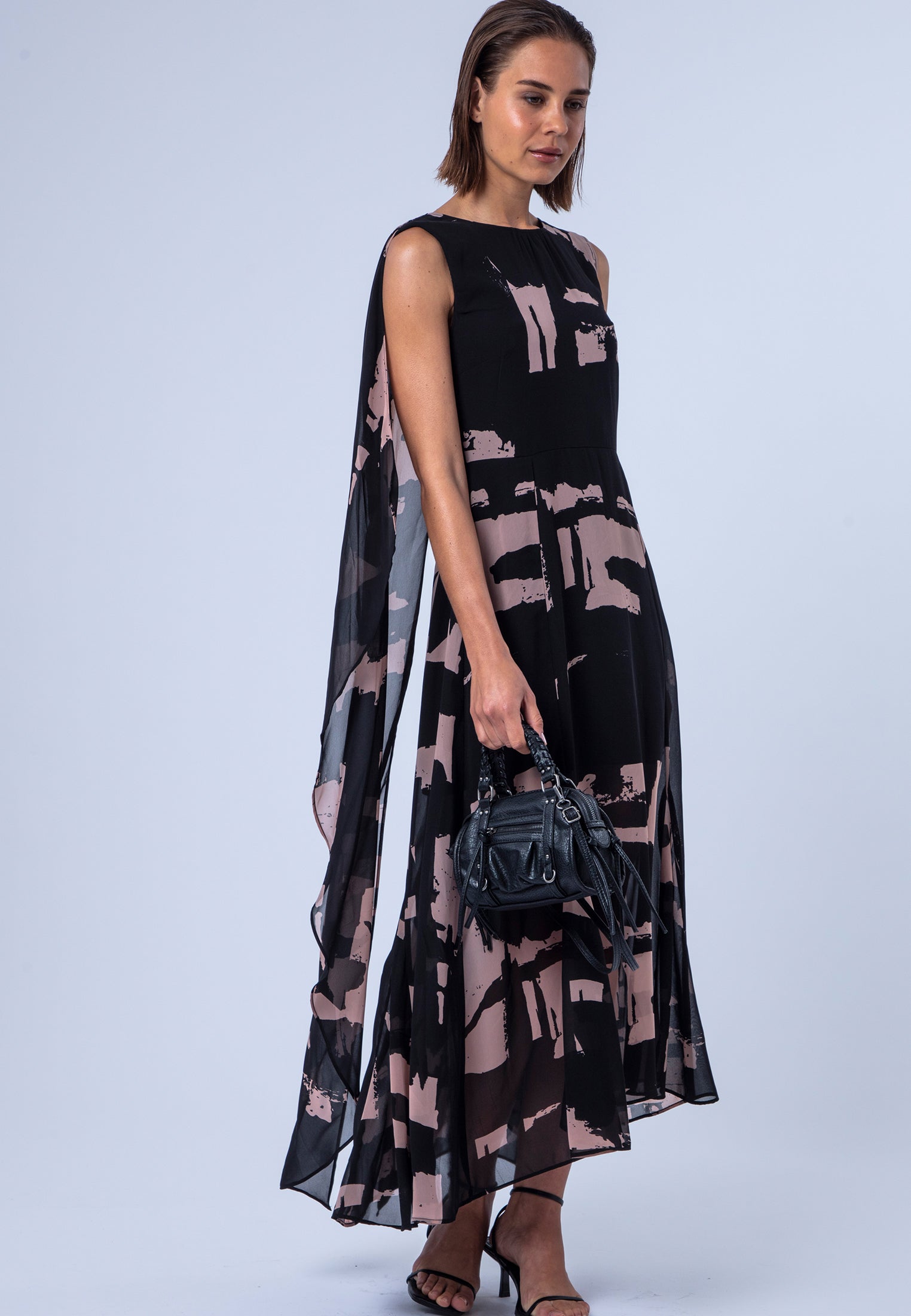 SHEA DRESS FACADE BLACK & ASHES