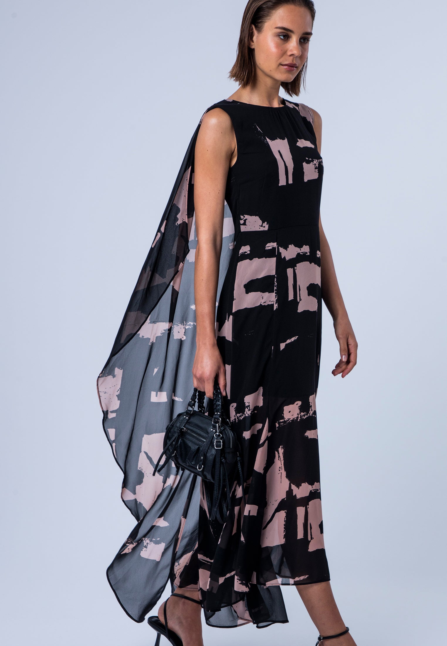 SHEA DRESS FACADE BLACK & ASHES
