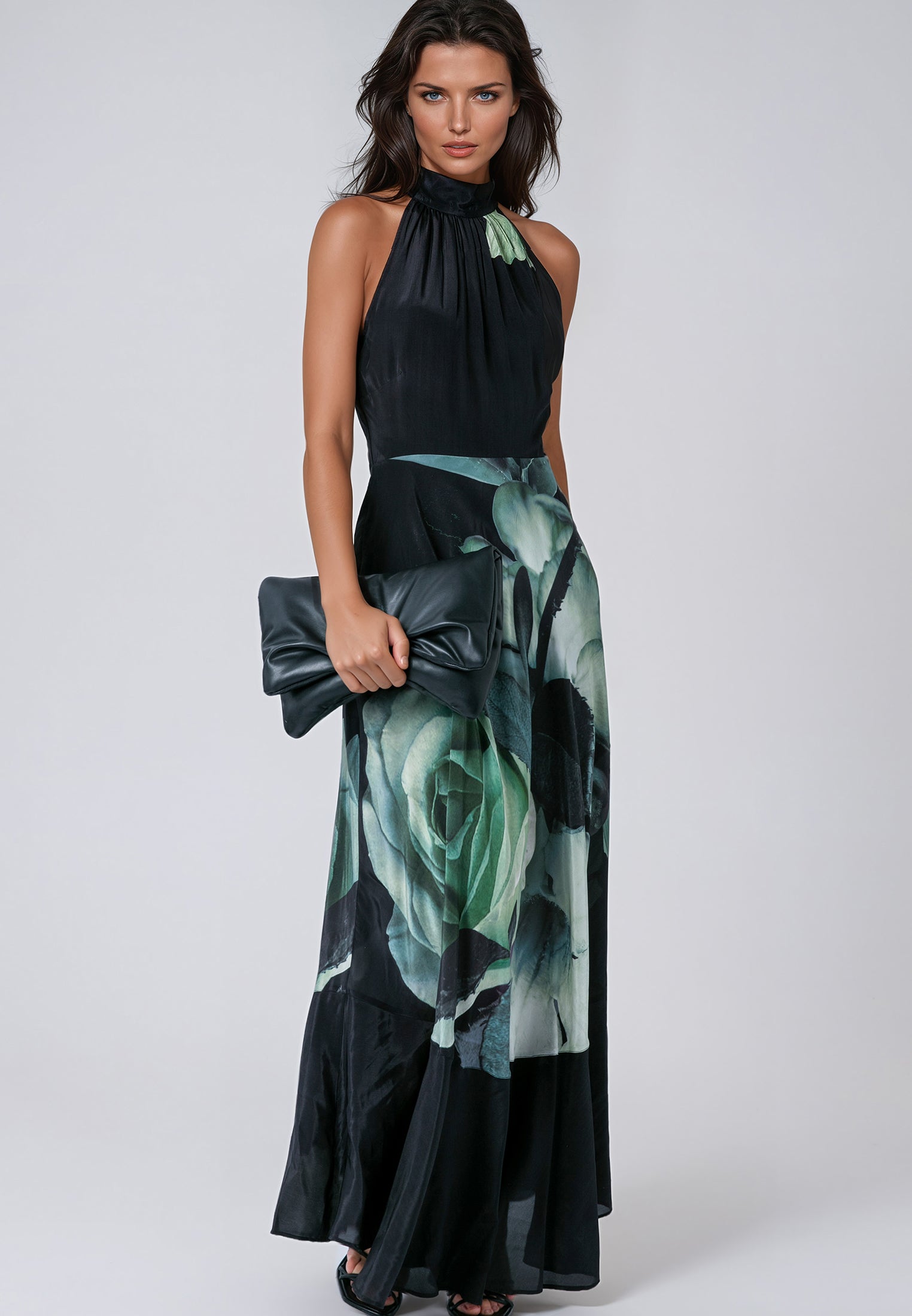 VALERIA MAXI DRESS ROSE GREEN