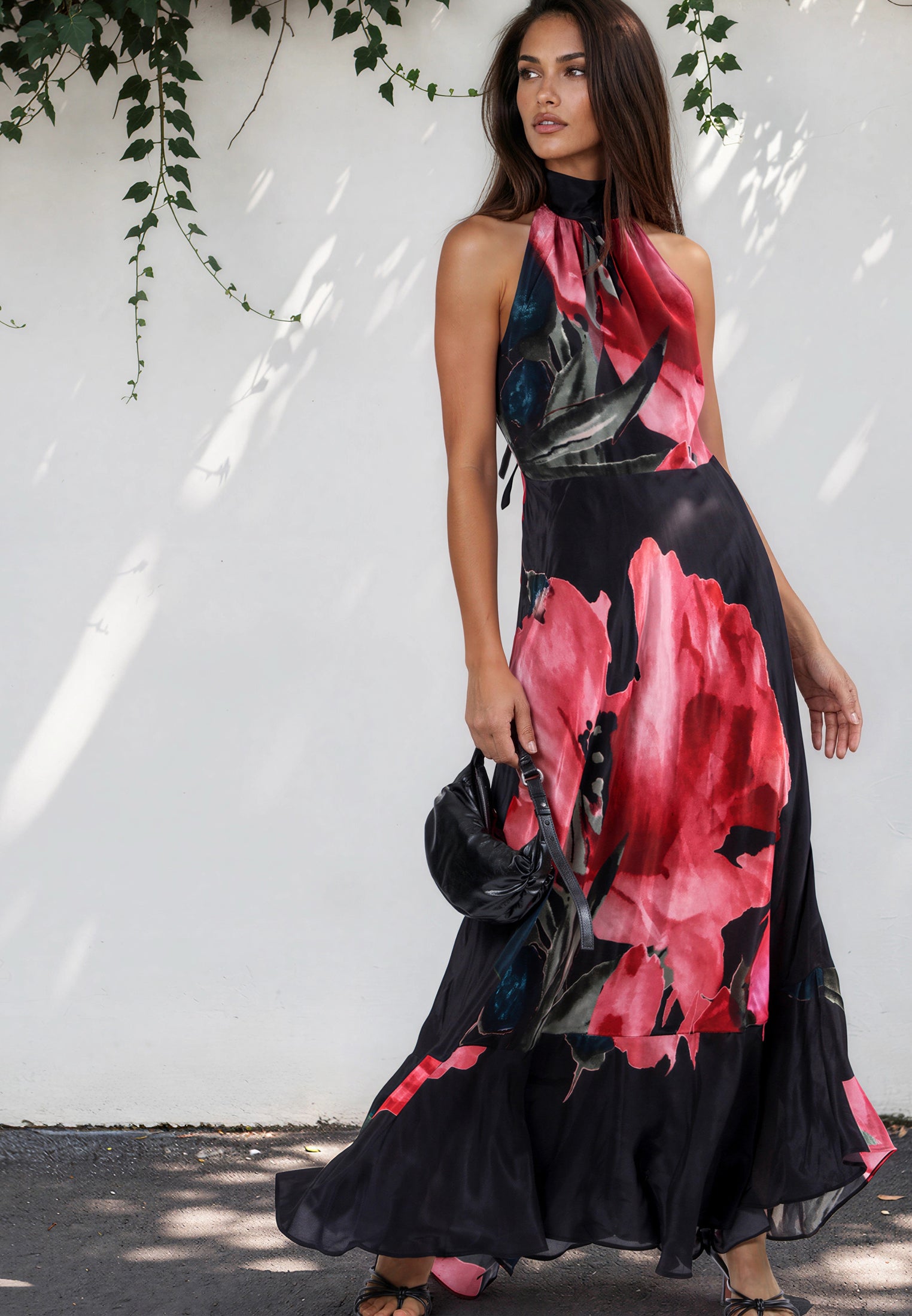 VALERIA MAXI DRESS  PRIME HOT PINK