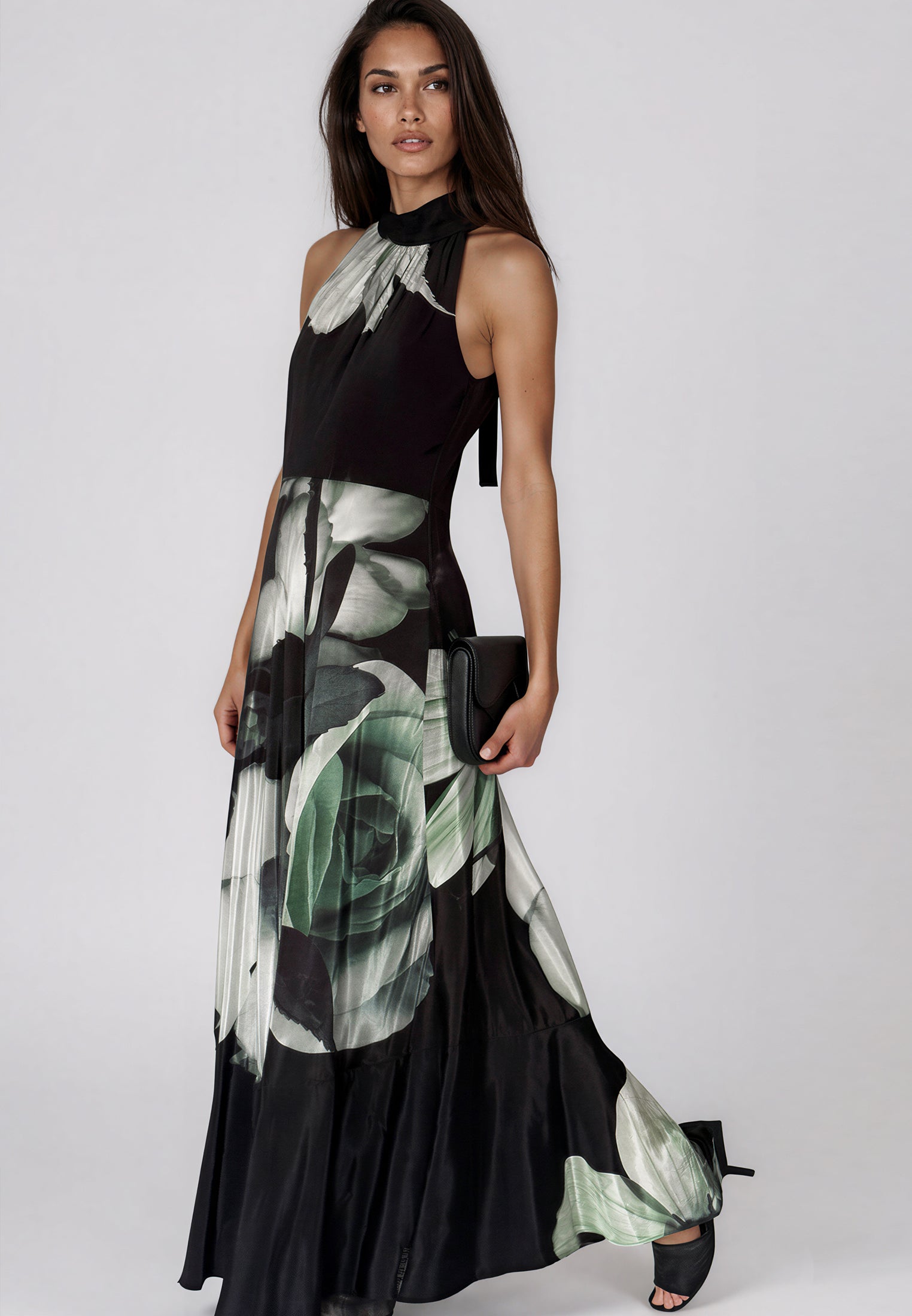 VALERIA MAXI DRESS ROSE GREEN
