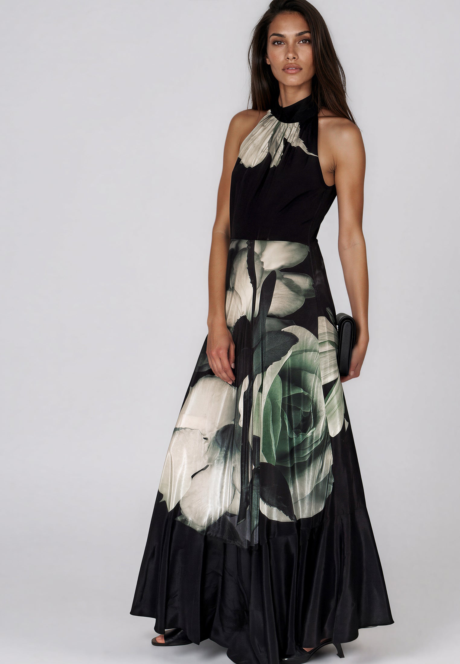 VALERIA MAXI DRESS ROSE GREEN