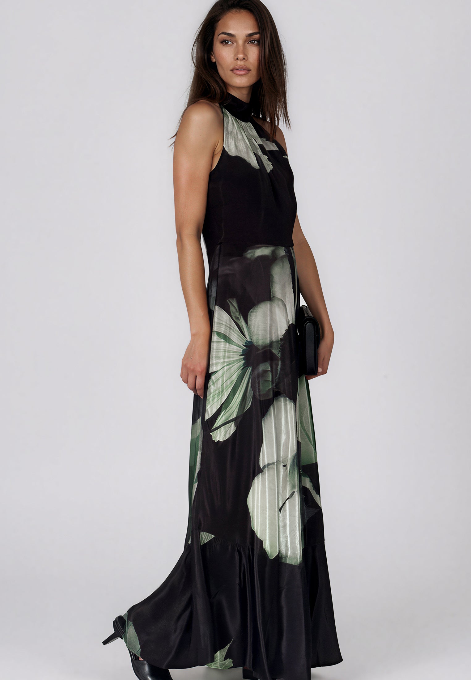 VALERIA MAXI DRESS ROSE GREEN