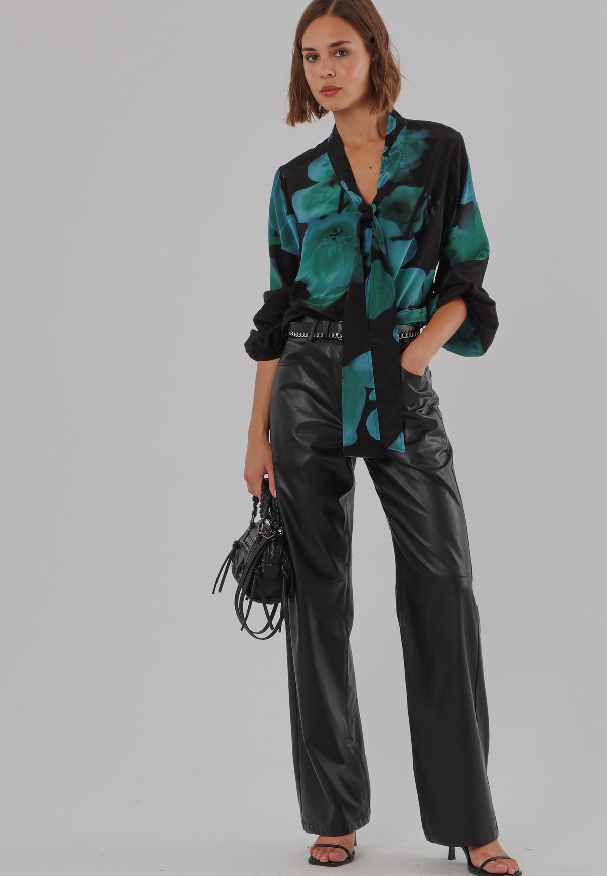 EVIE BLOUSE  FIRE BLUE