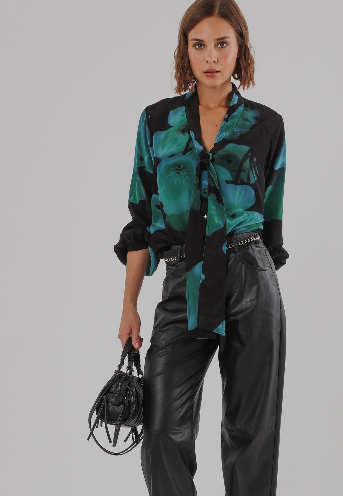 EVIE BLOUSE  FIRE BLUE