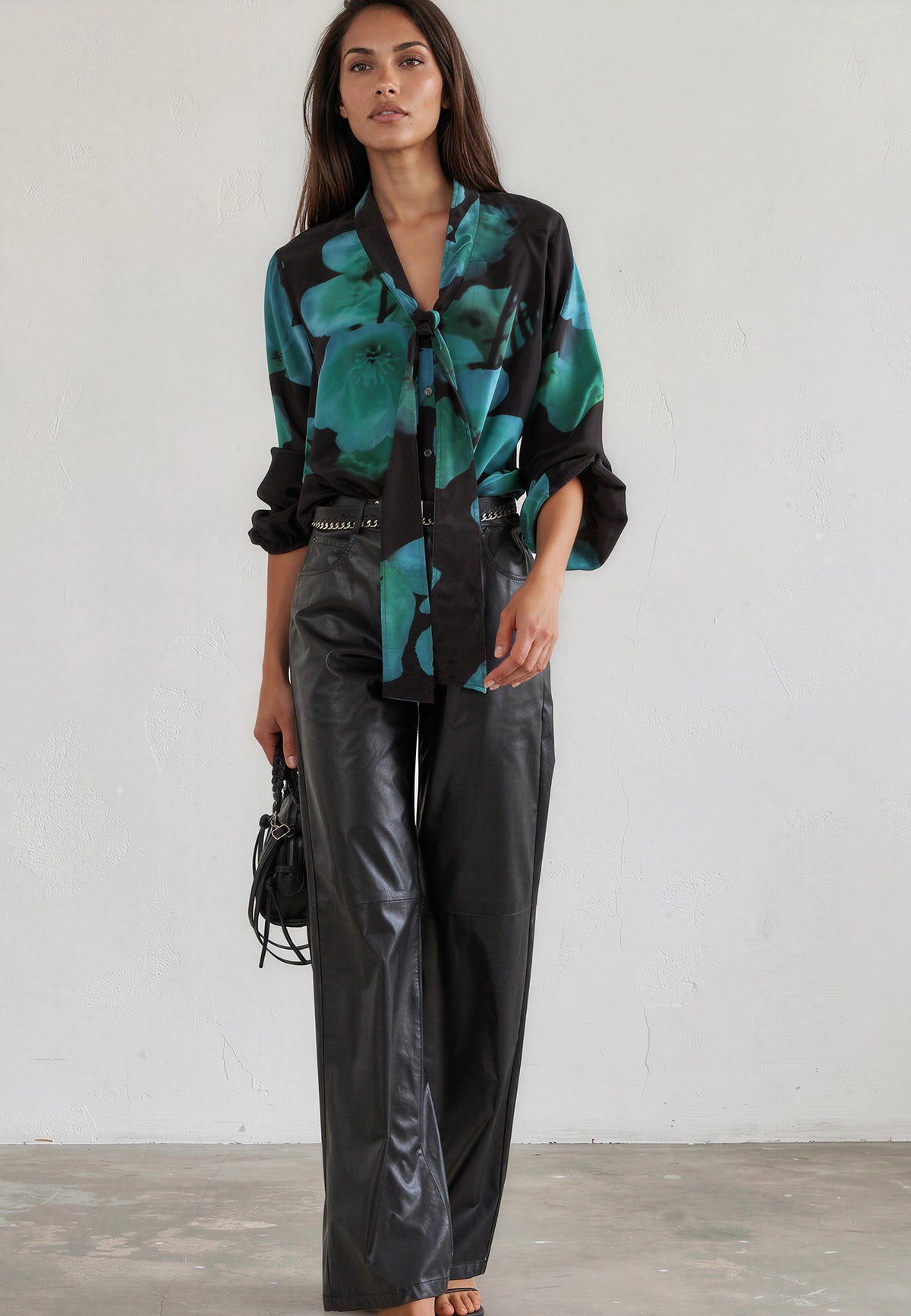 EVIE BLOUSE  FIRE BLUE