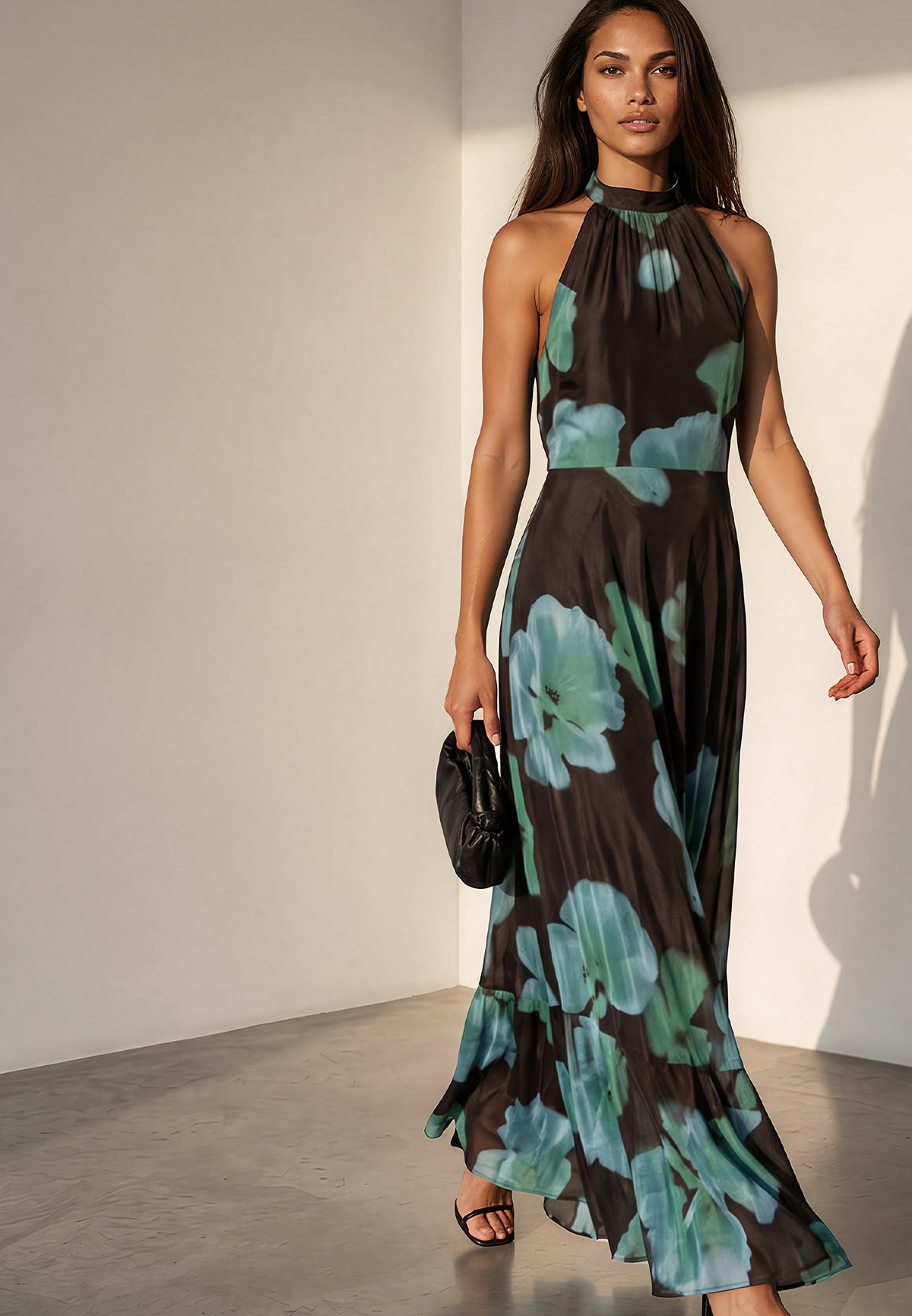 VALERIA MAXI DRESS FIRE BLUE