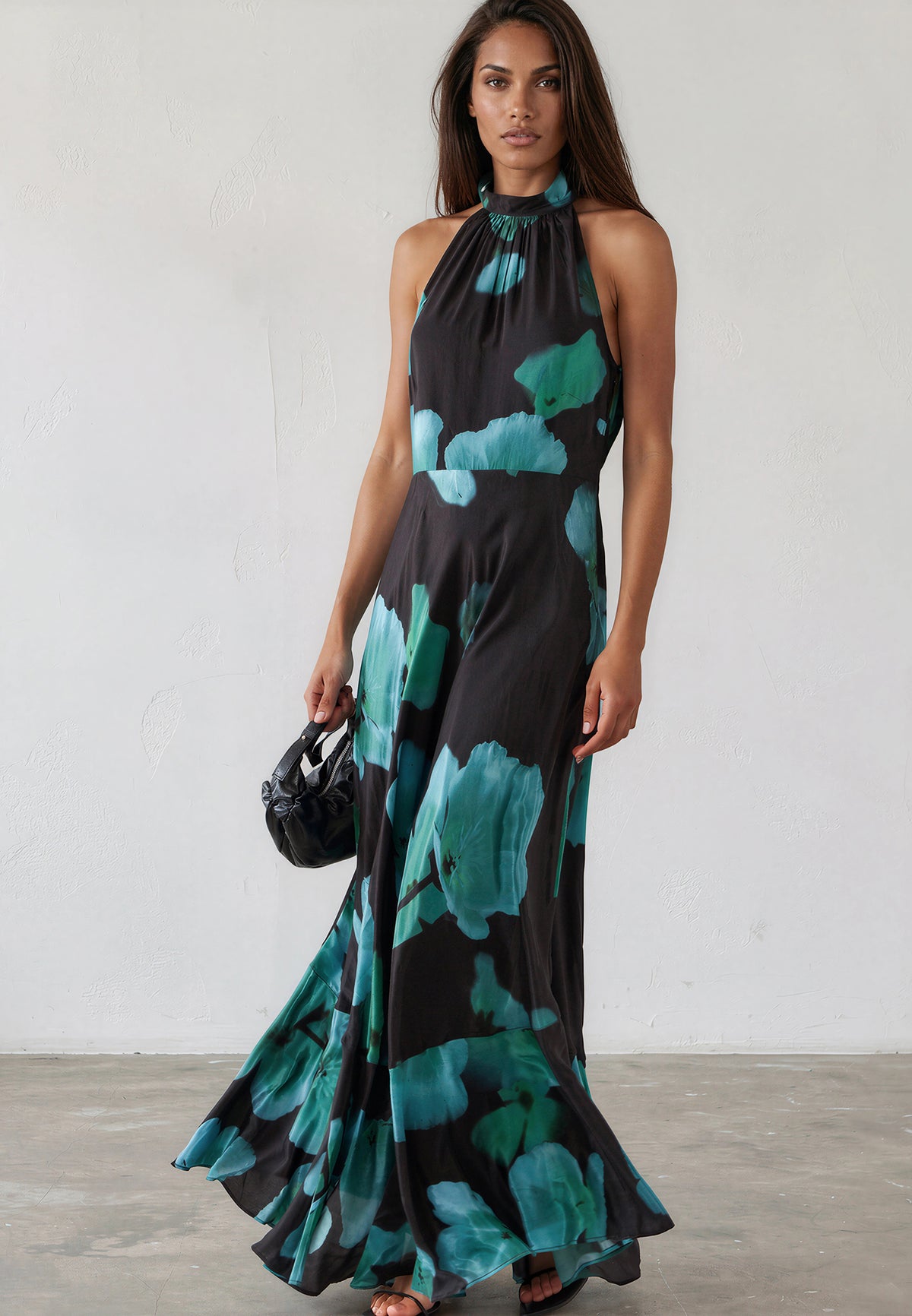 VALERIA MAXI DRESS FIRE BLUE
