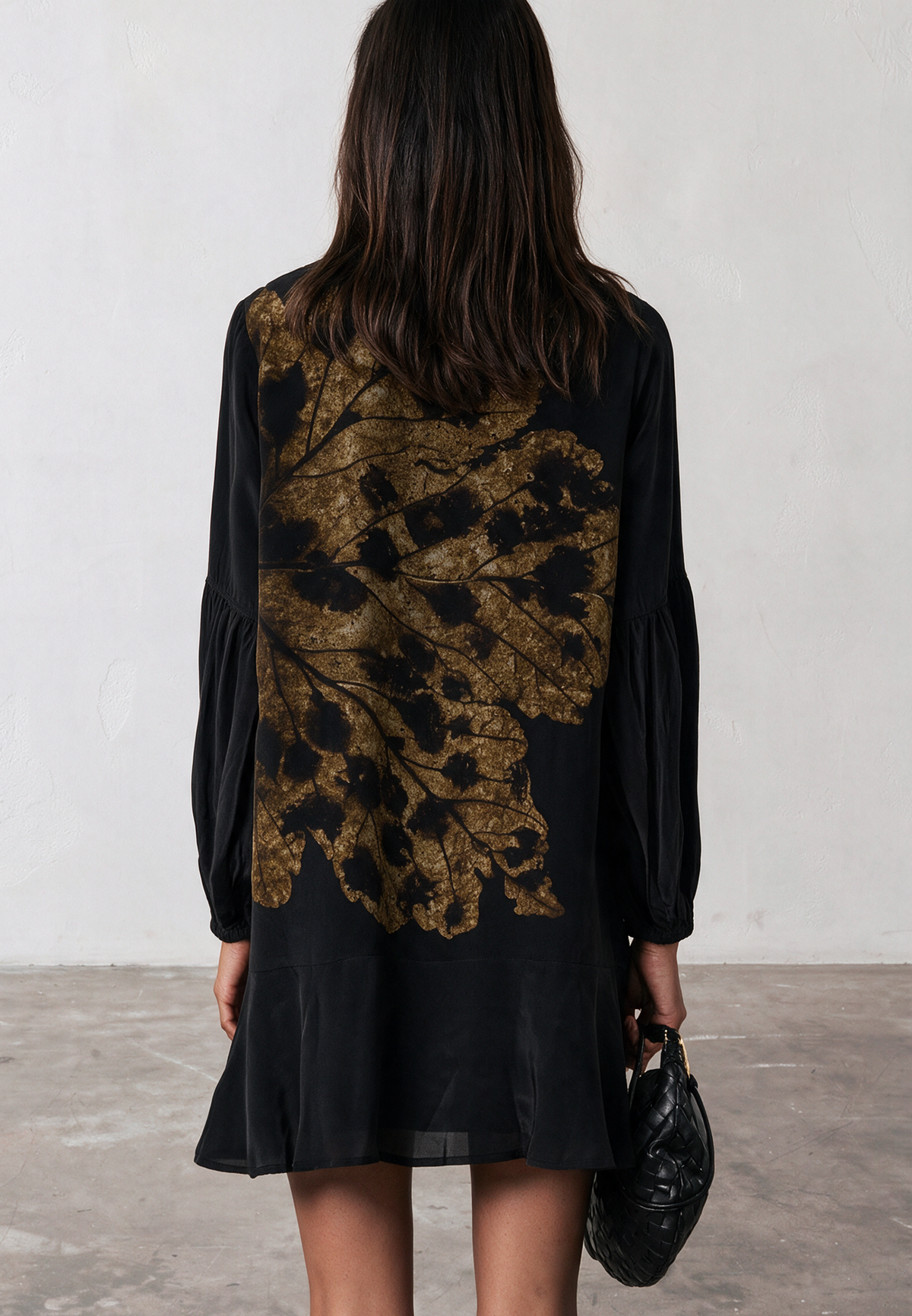 TWIST MINI DRESS BROWN ANIMAL PRINT