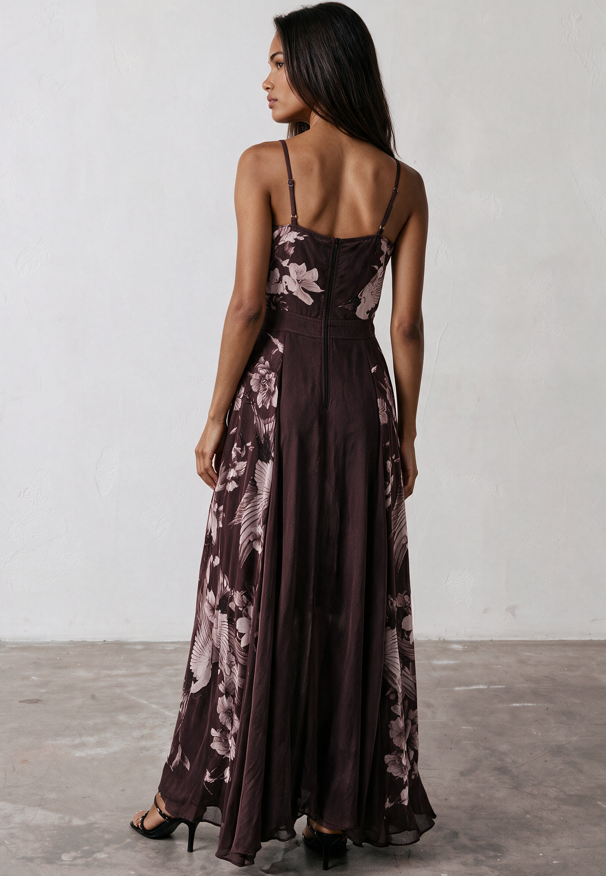 INVERSION DRESS CHOC BROWN