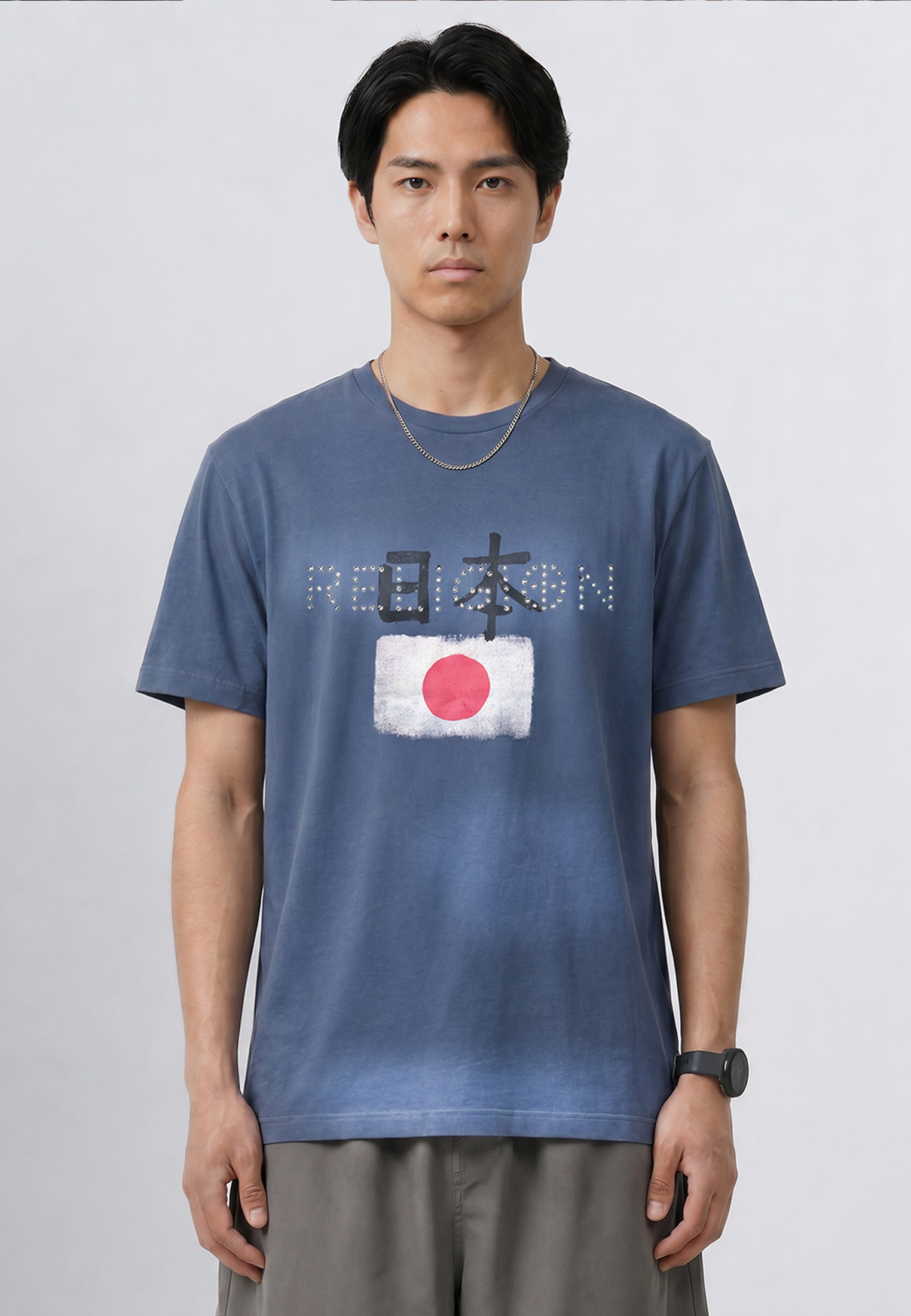 JAPAN T-SHIRT BRIGHT BLUE