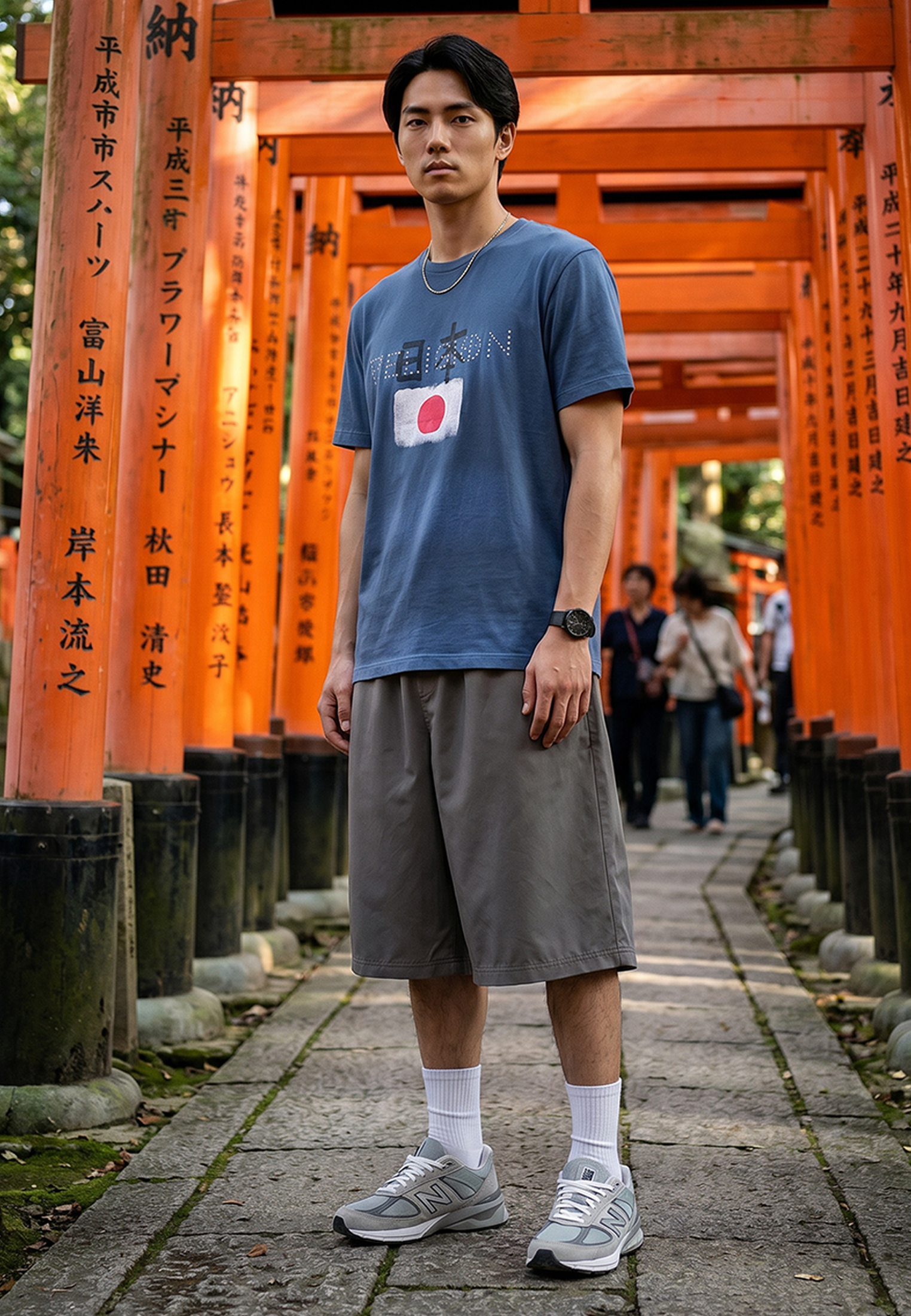 JAPAN T-SHIRT BRIGHT BLUE