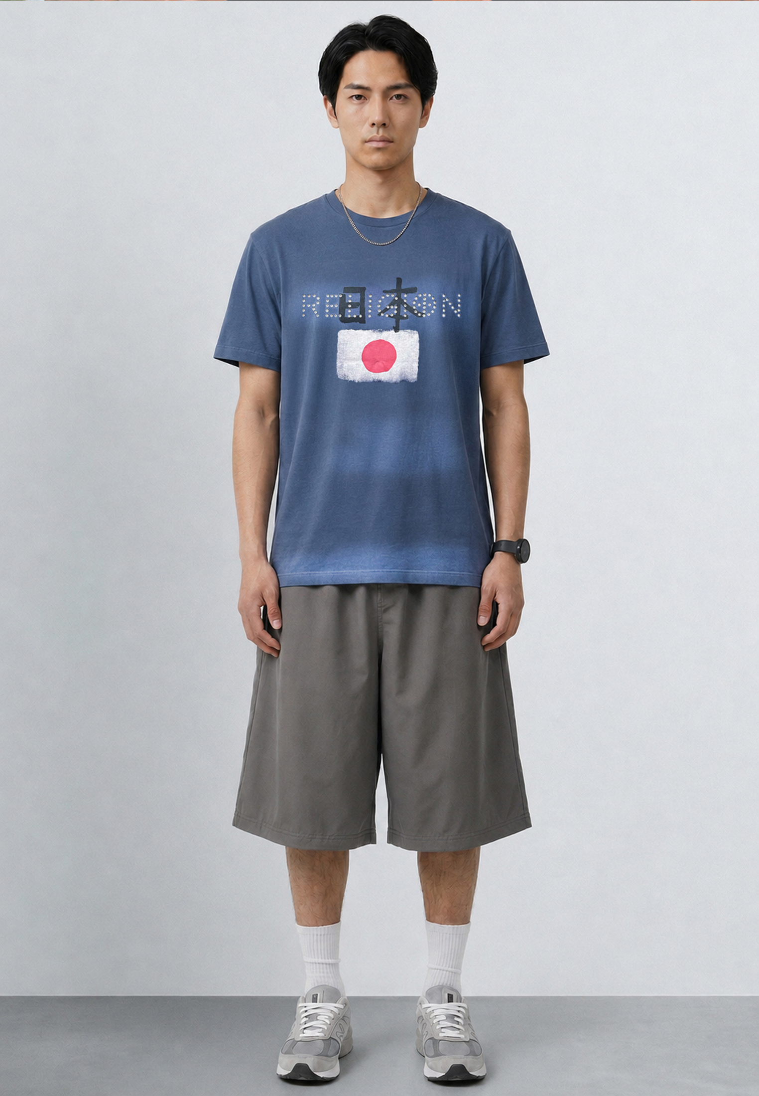 JAPAN T-SHIRT BRIGHT BLUE