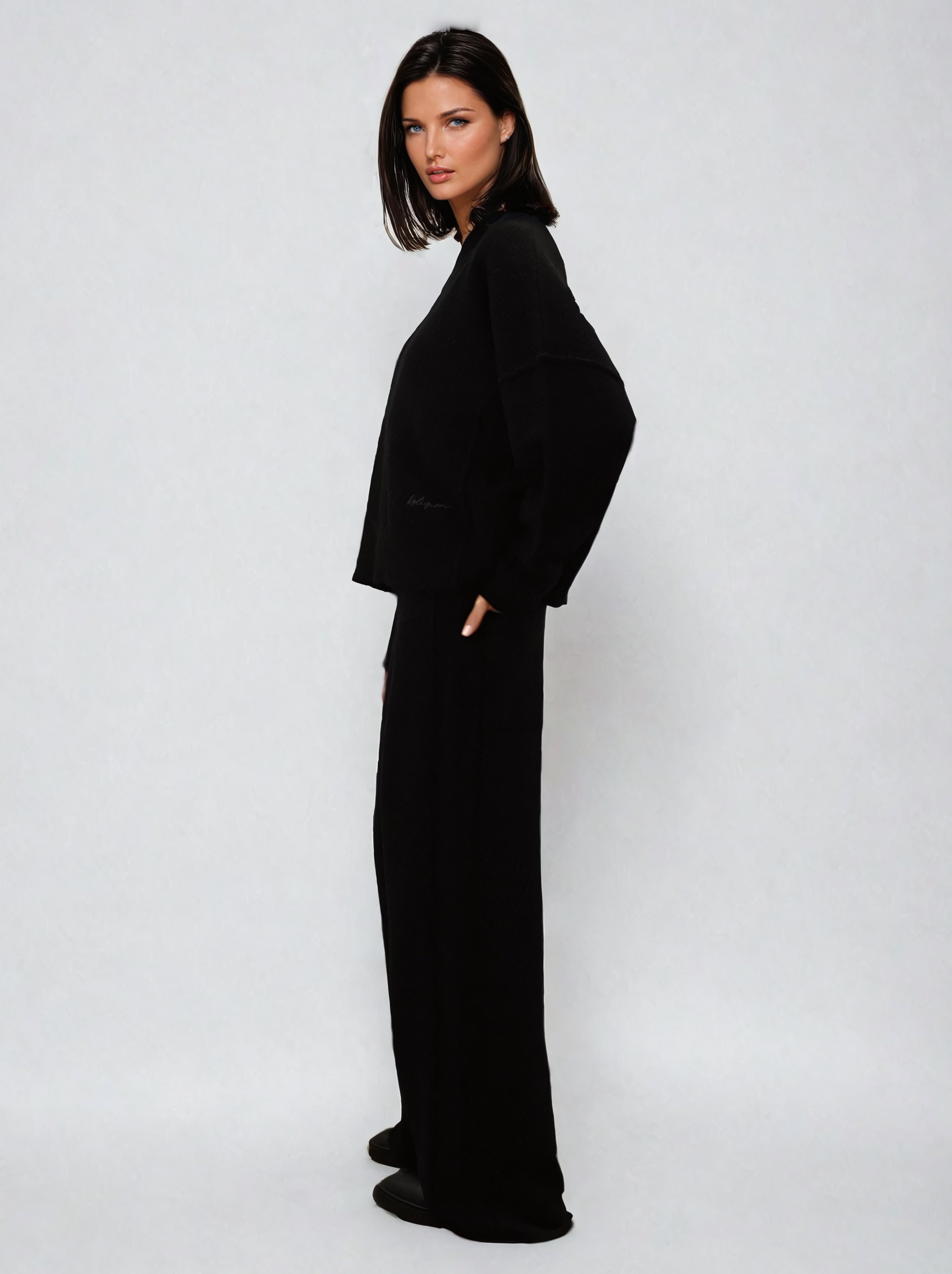KNIT JUMPER BLACK