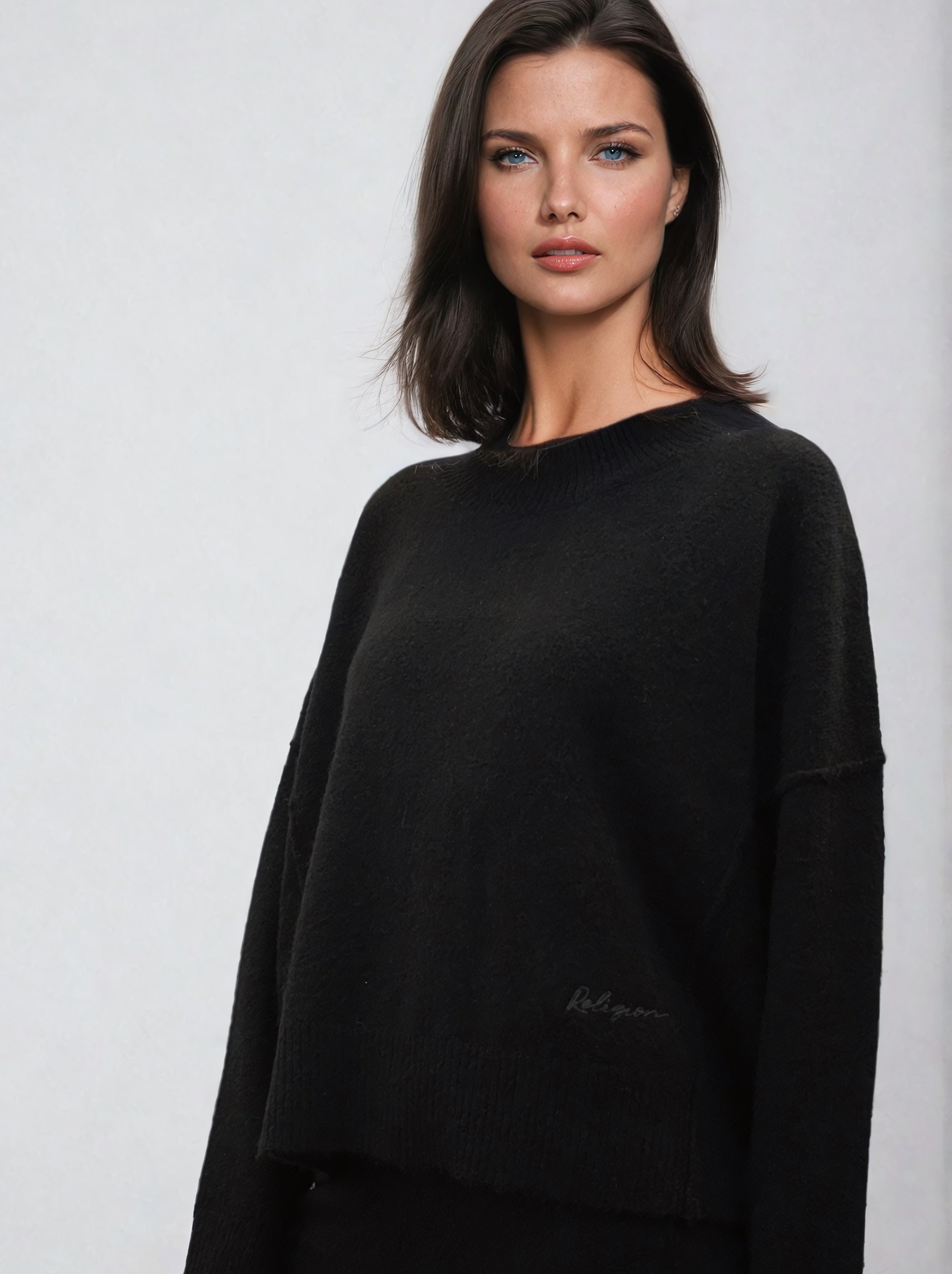 KNIT JUMPER BLACK