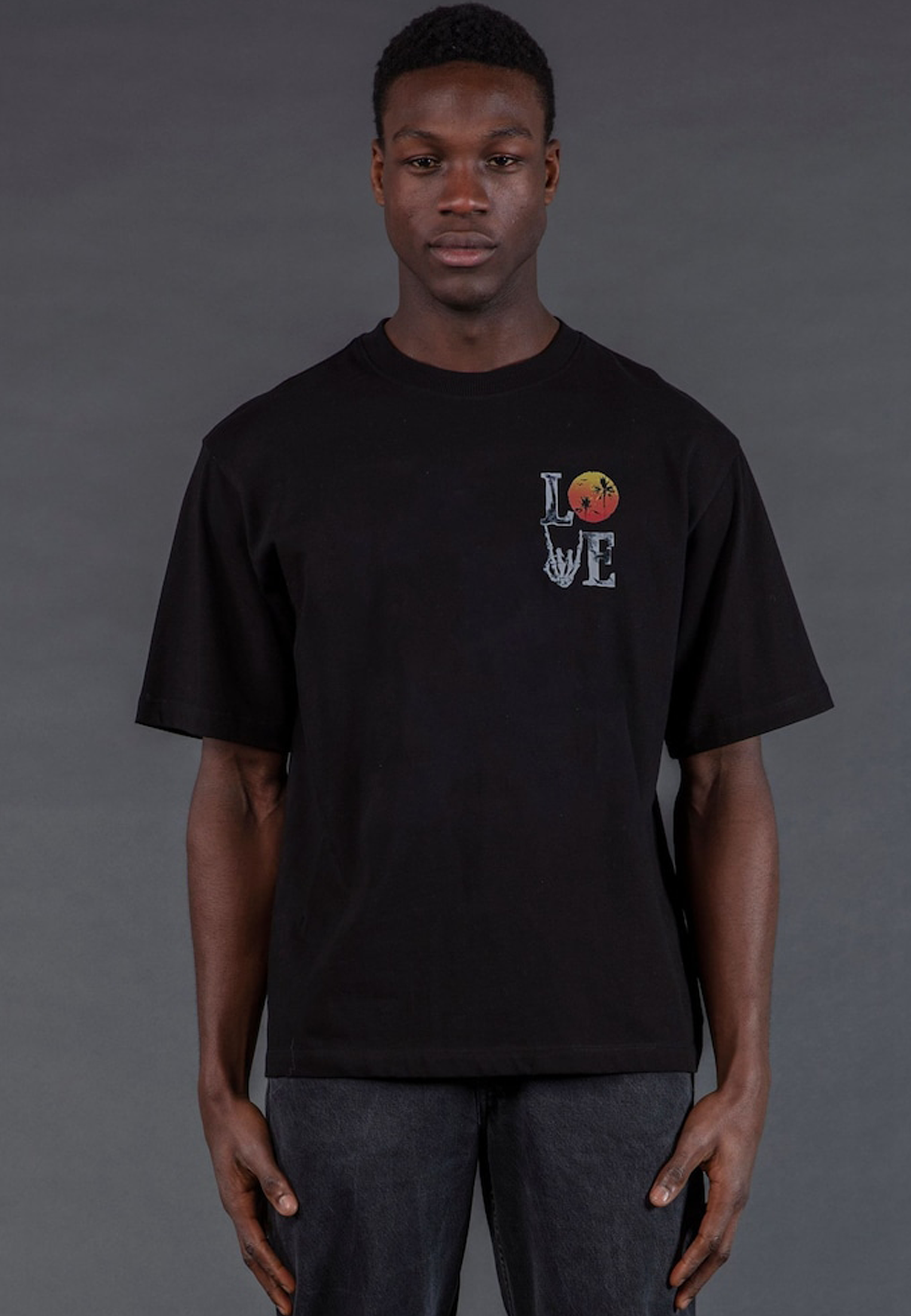 SUMMER LOVE OVERSIZED T-SHIRT BLACK