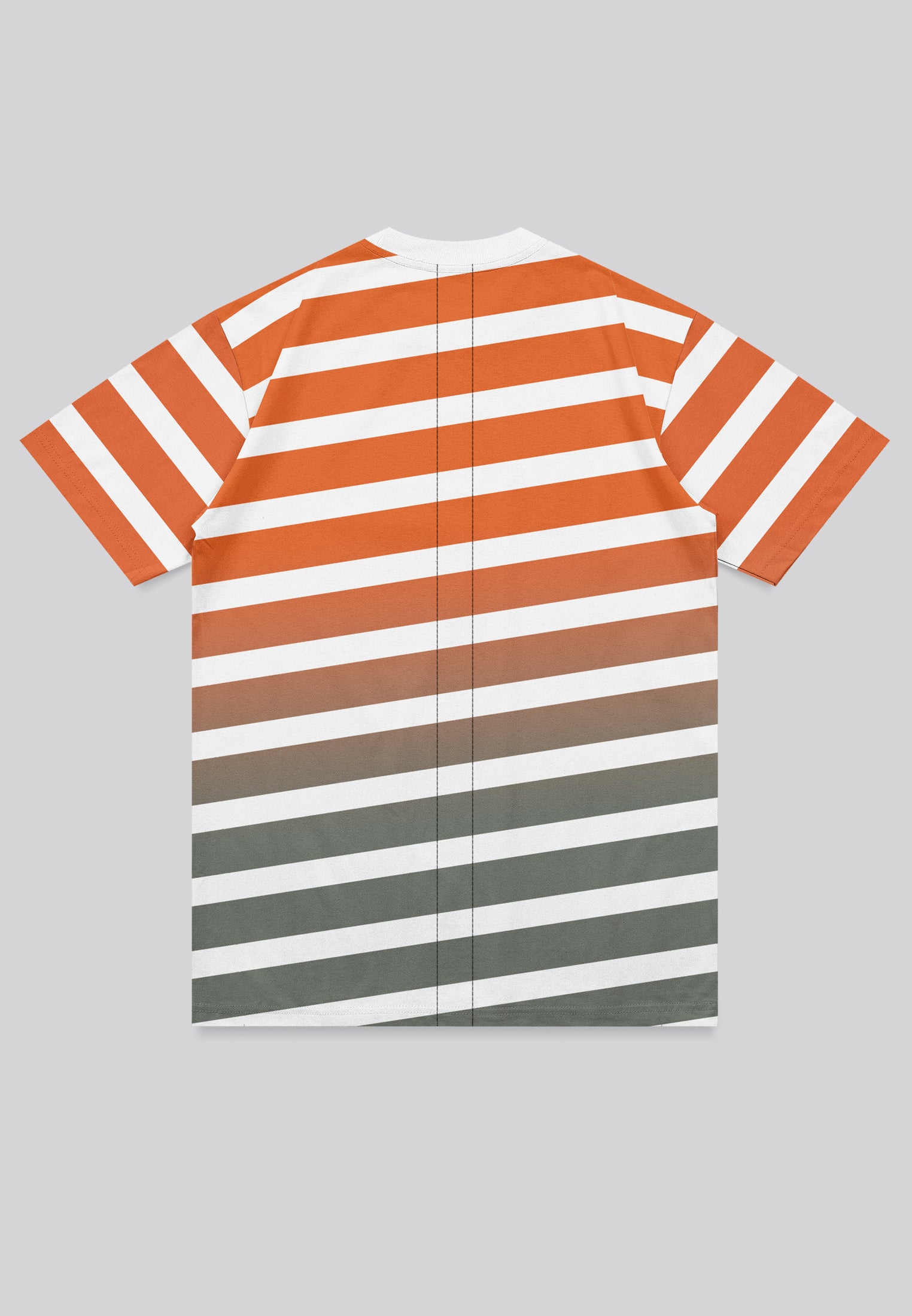 GRADIENT T-SHIRT ORANGE & KHAKI