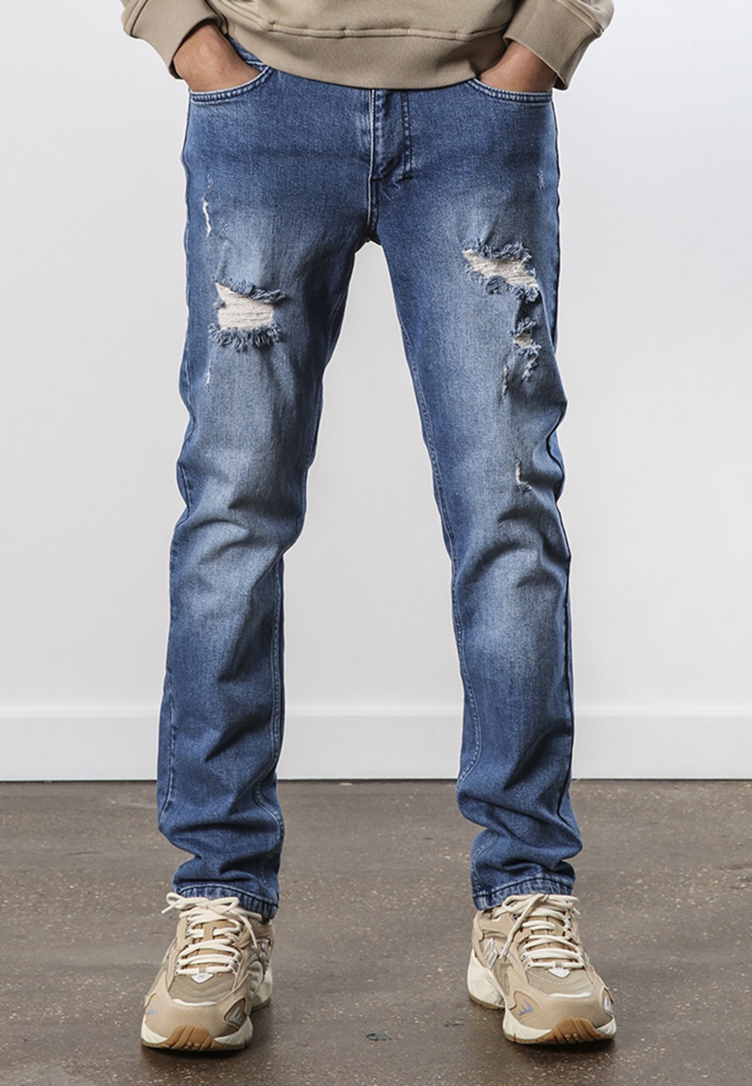 VICIOUS JEANS RIPPER BLUE