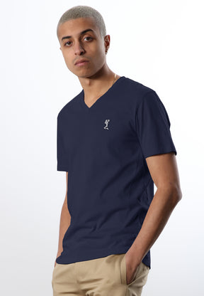 CORE V-NECK T-SHIRT INDIGO