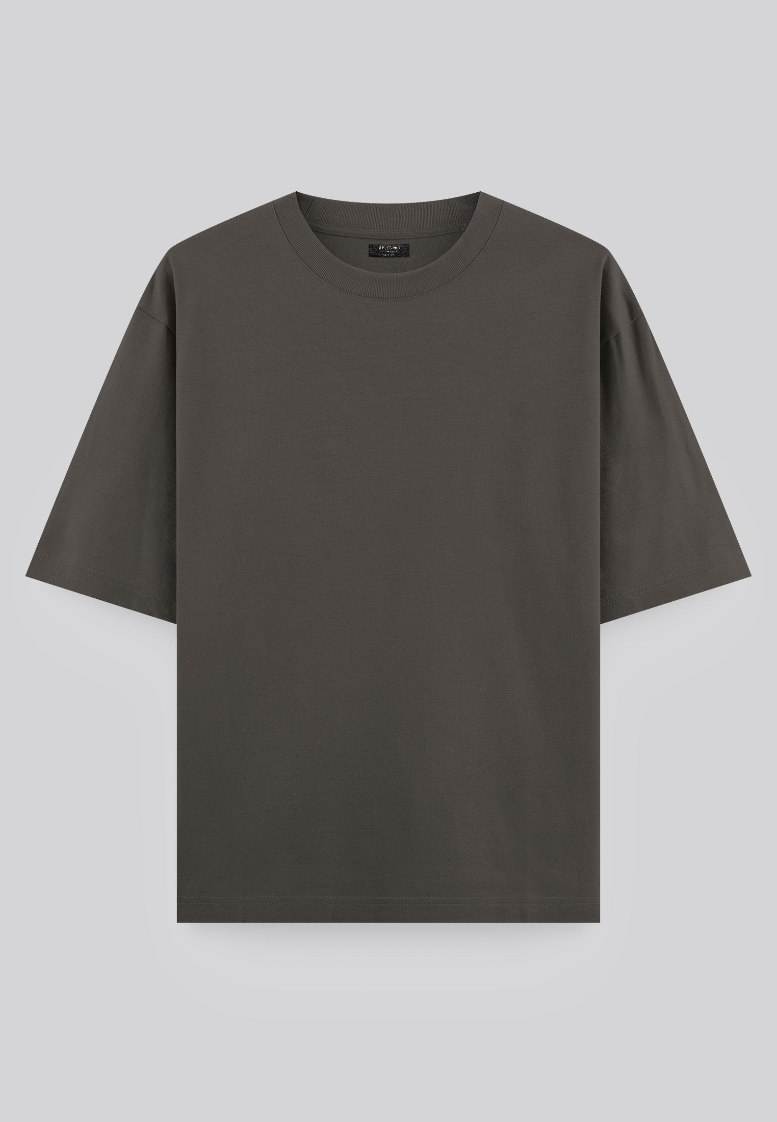 OVERSIZED HEAVY EMBRO T-SHIRT DESERT TAUPE