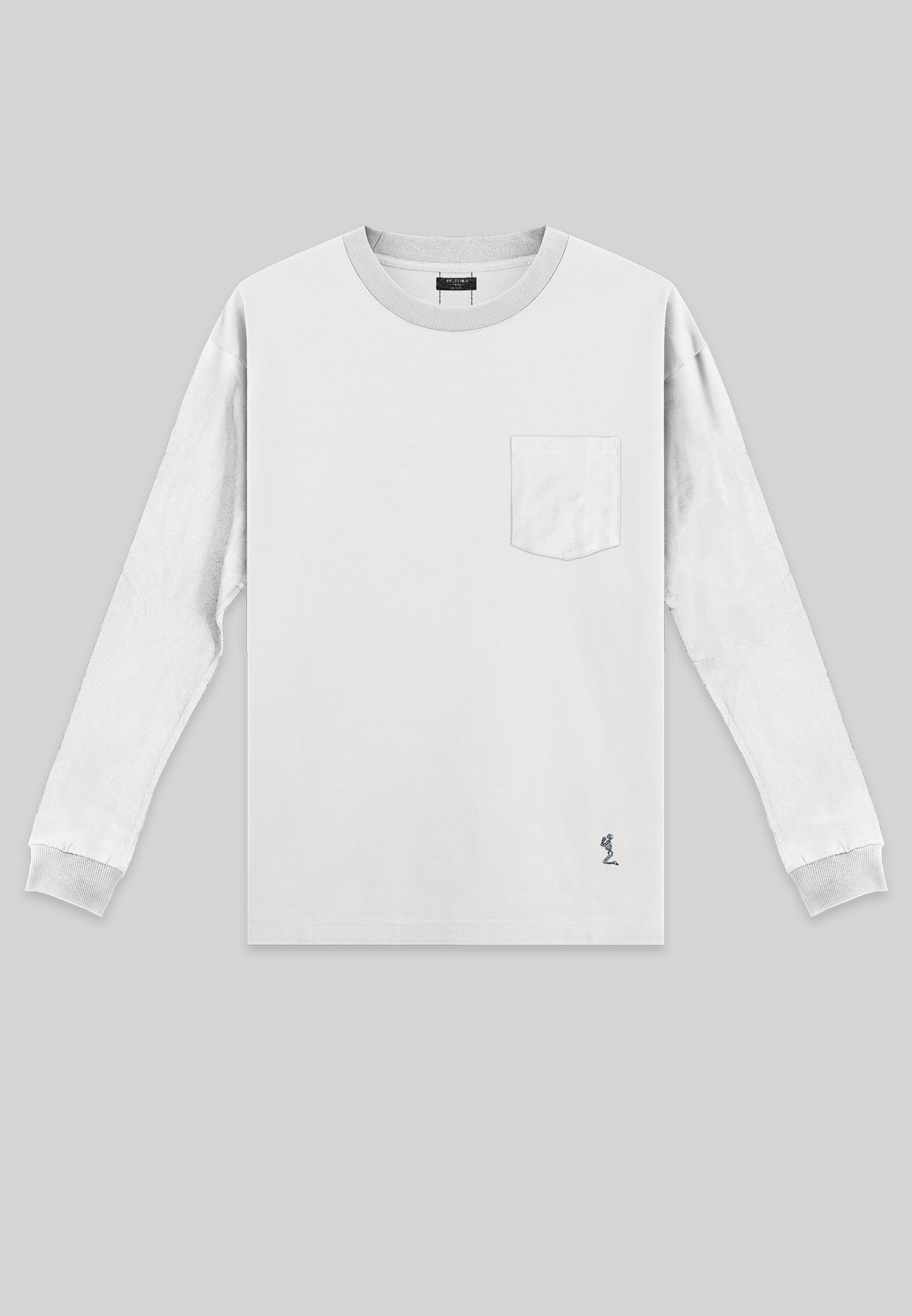 HEAVYWEIGHT LS POCKET T-SHIRT OFF WHITE