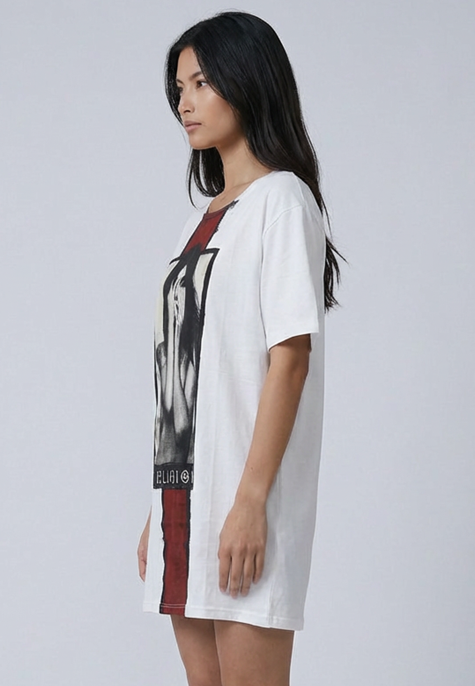 MUSIC, SEX N CASHIN CHEQUES DRESS WHITE