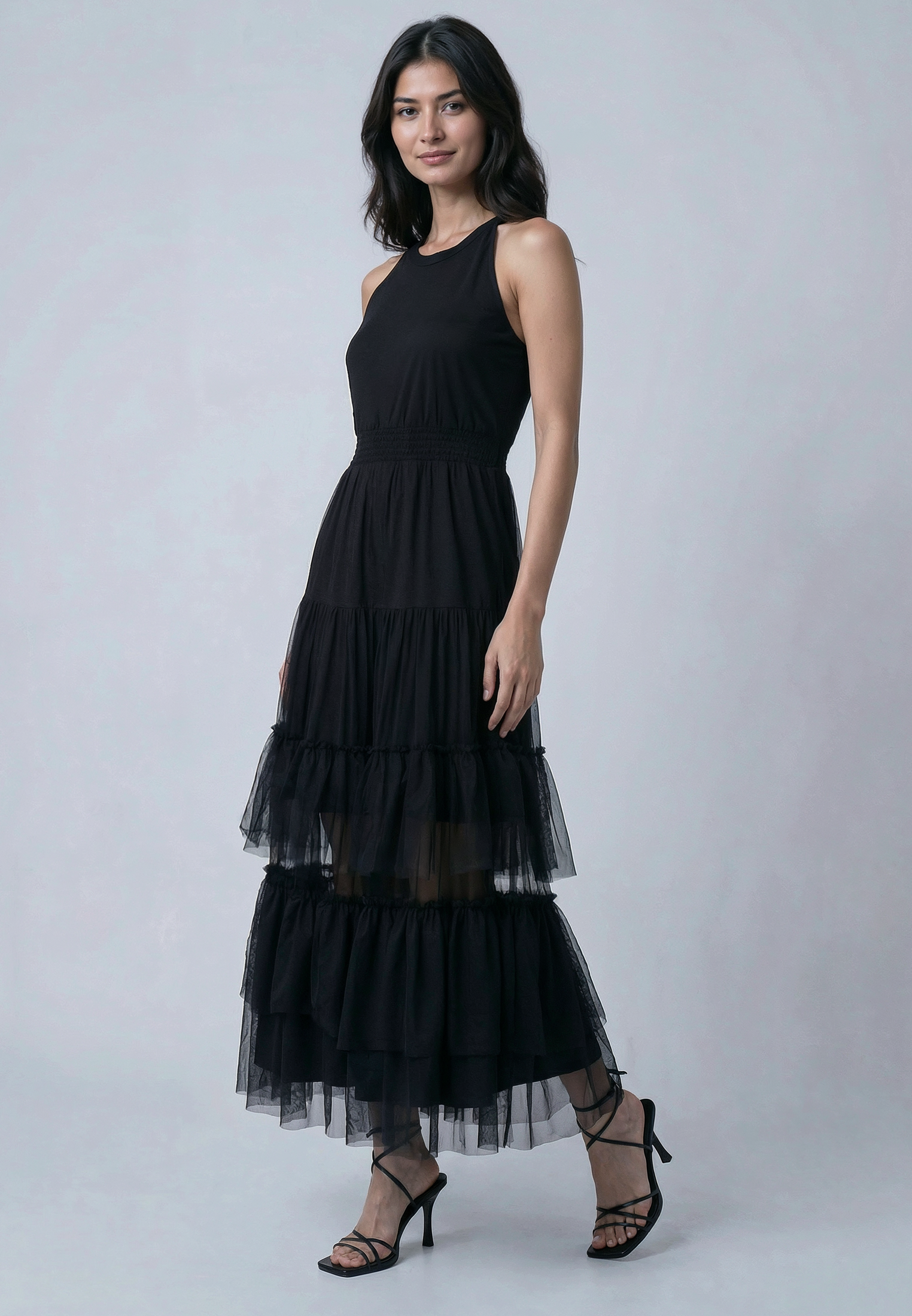 MYLA MAXI DRESS JET BLACK