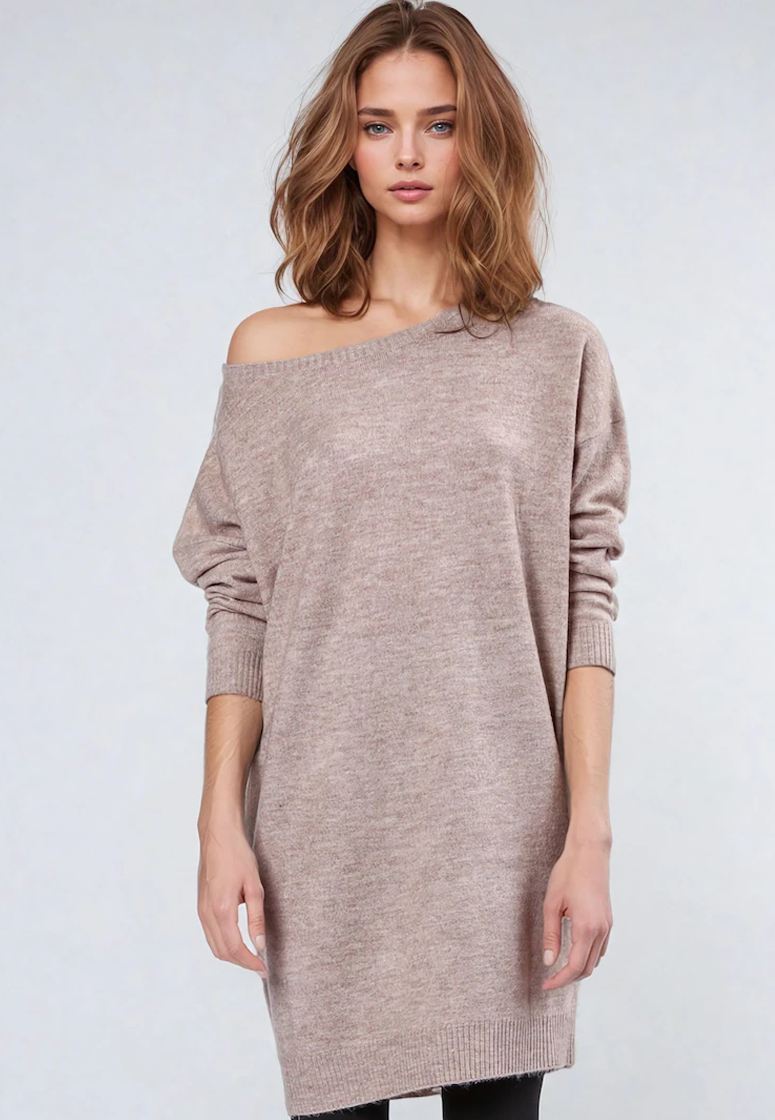 NEBULA DRESS BEIGE