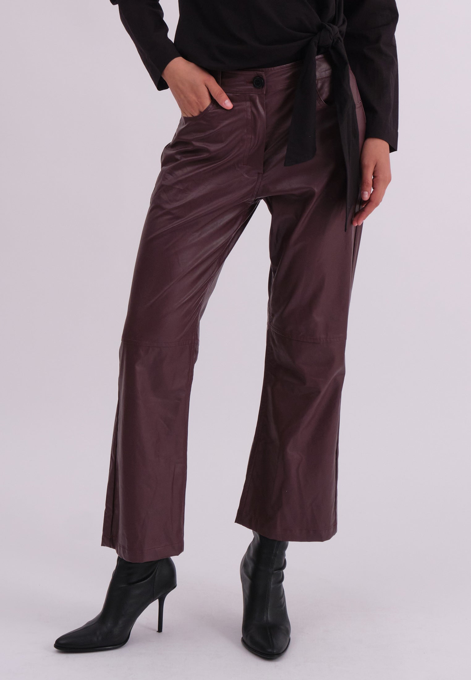 NEBULA TROUSERS OXBLOOD