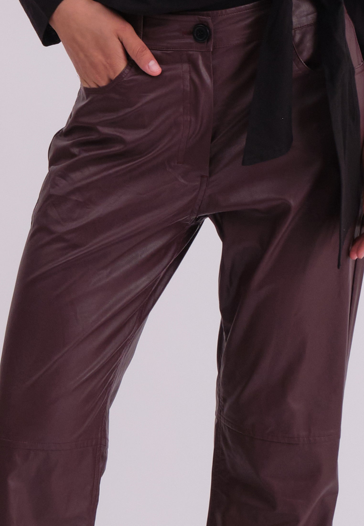 NEBULA TROUSERS OXBLOOD