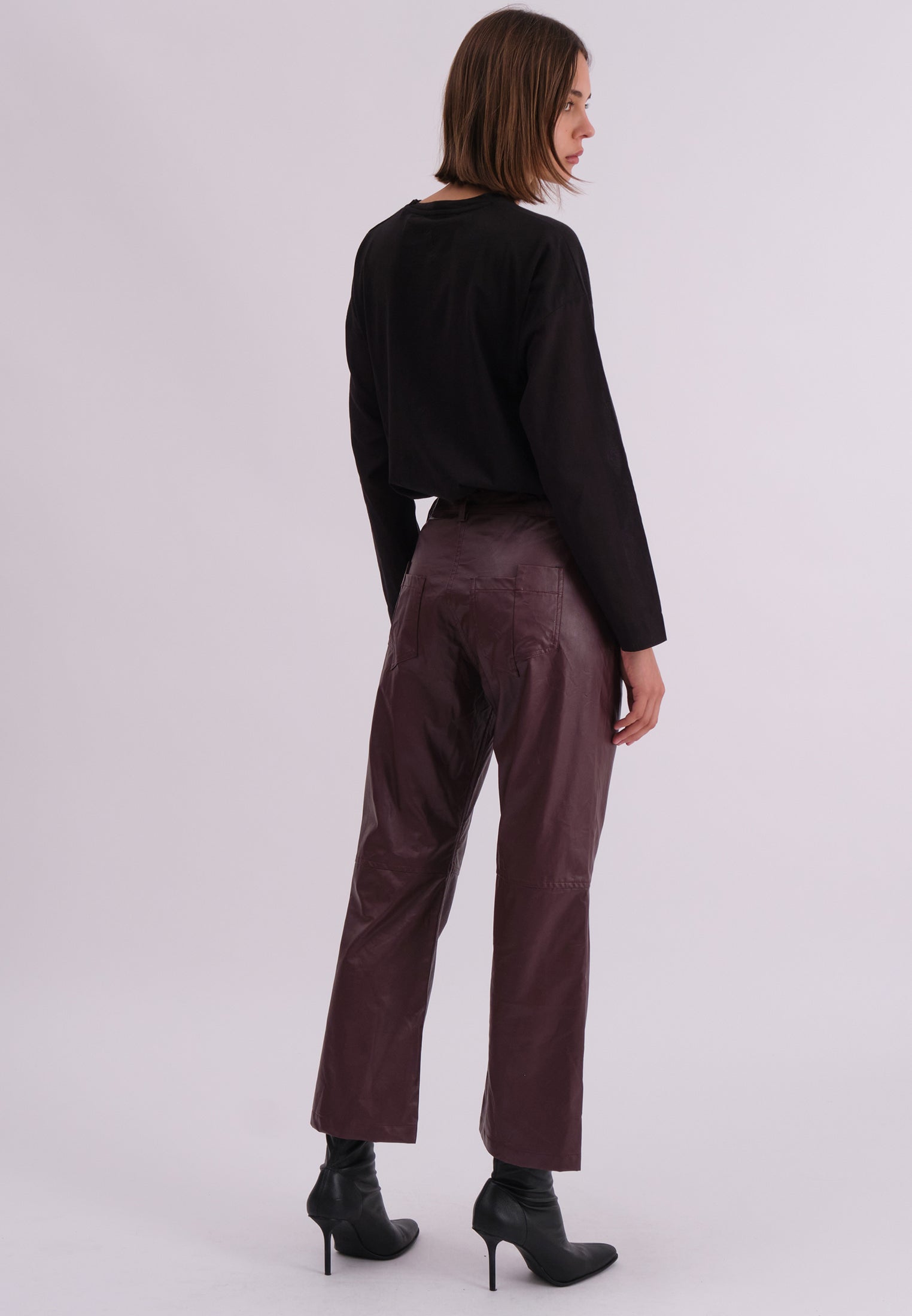 NEBULA TROUSERS OXBLOOD