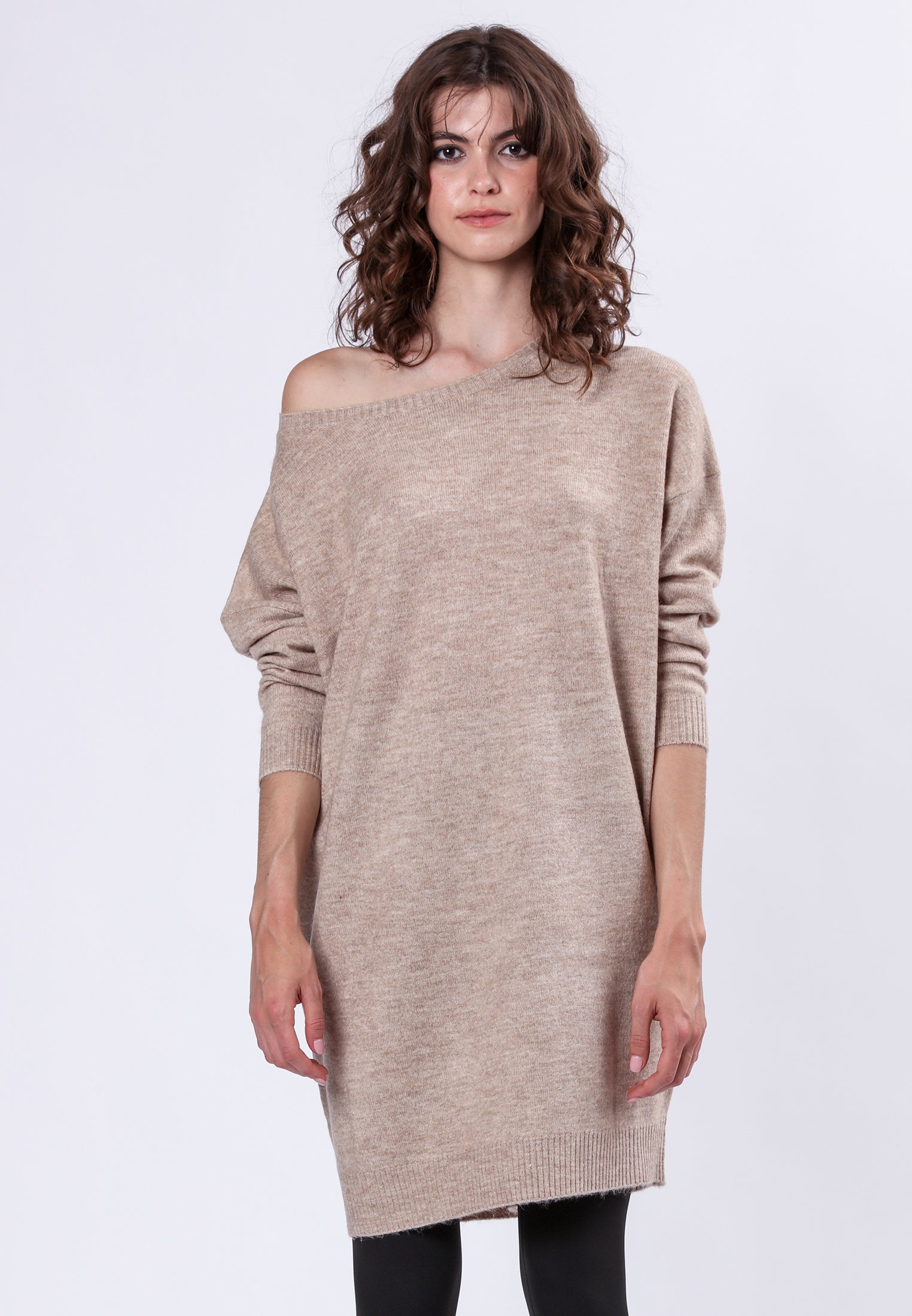 NEBULA DRESS BEIGE