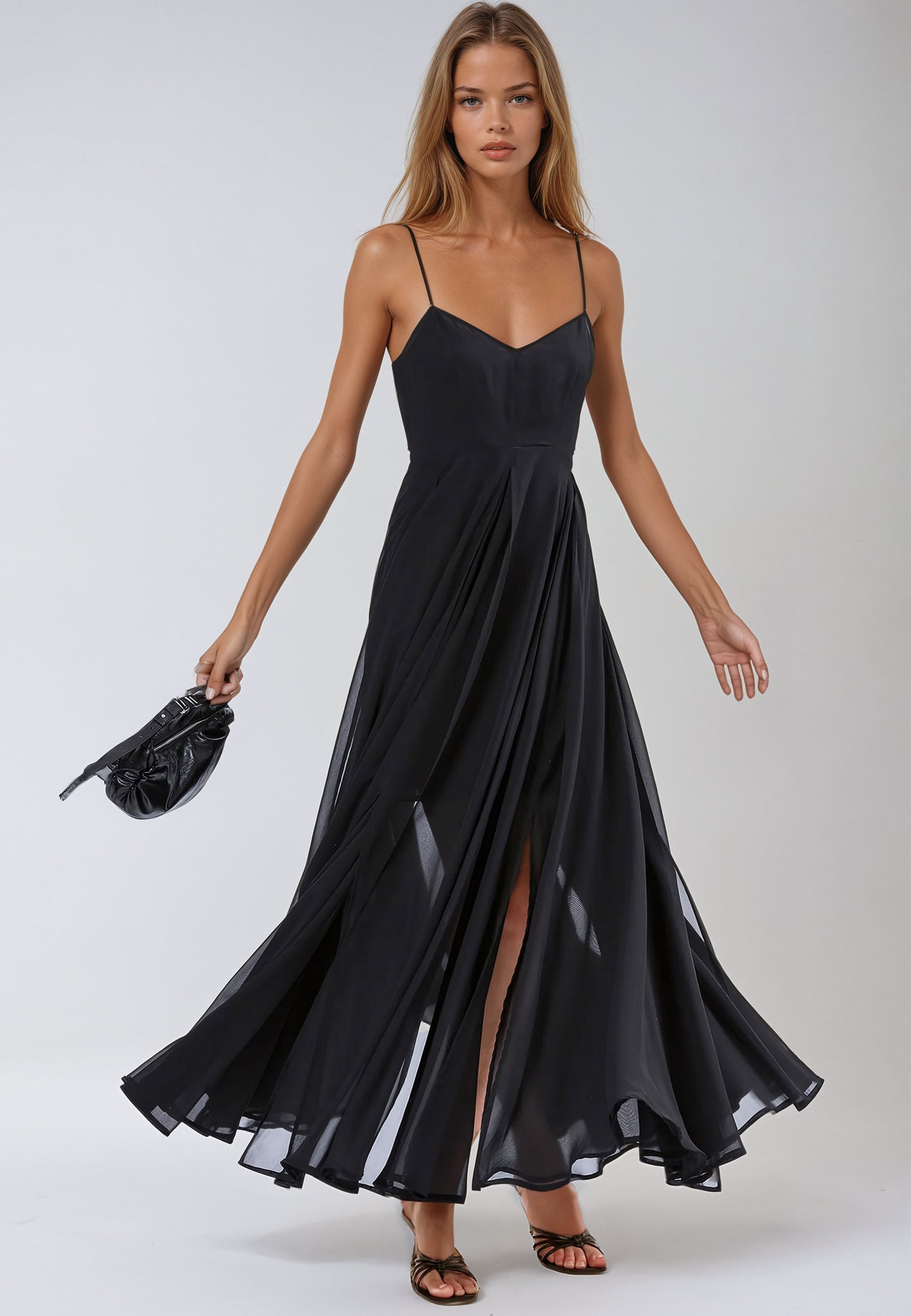 OLSEN MAXI DRESS BLACK