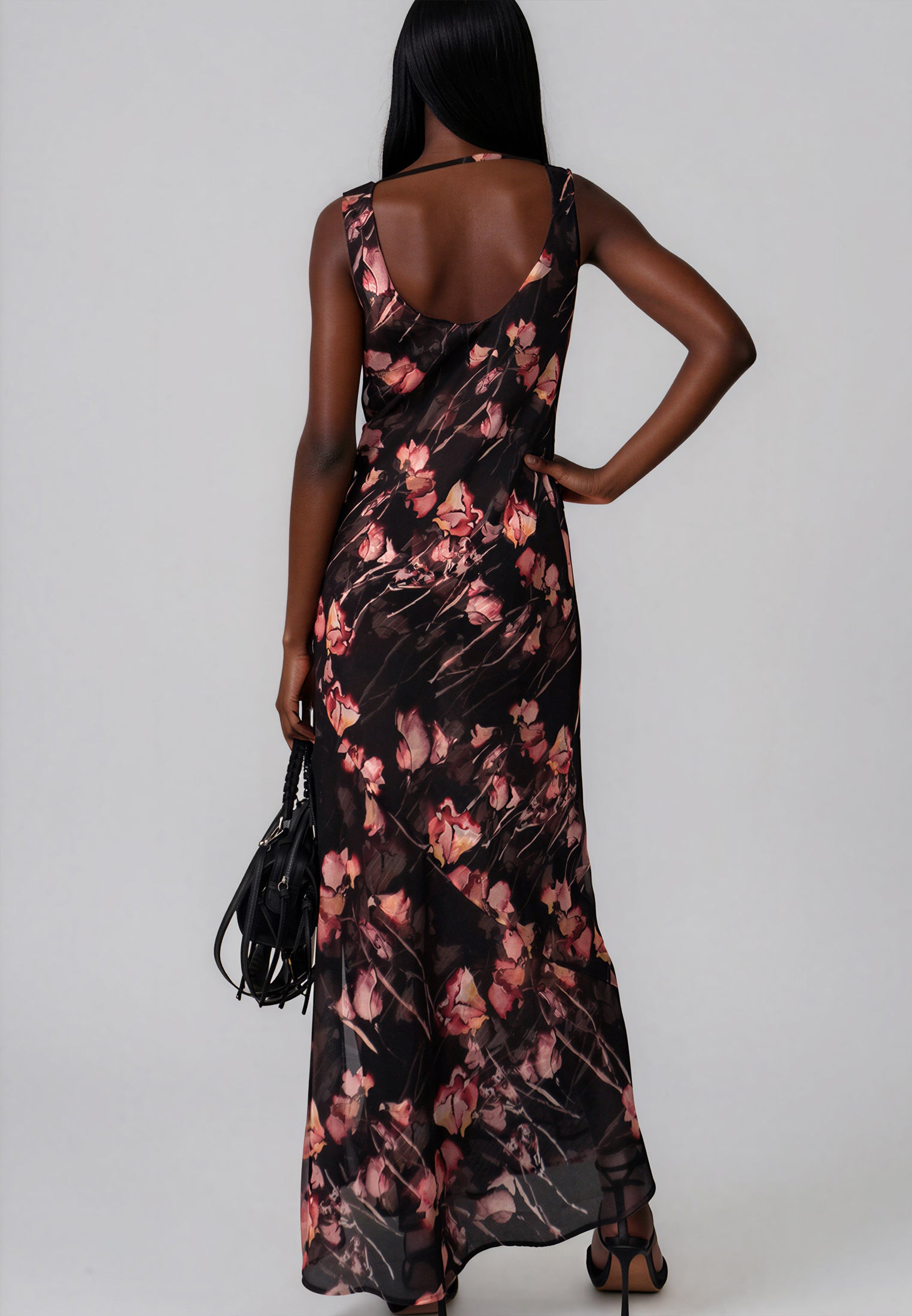 ANNE MAXI DRESS TIMID DARK FLORAL