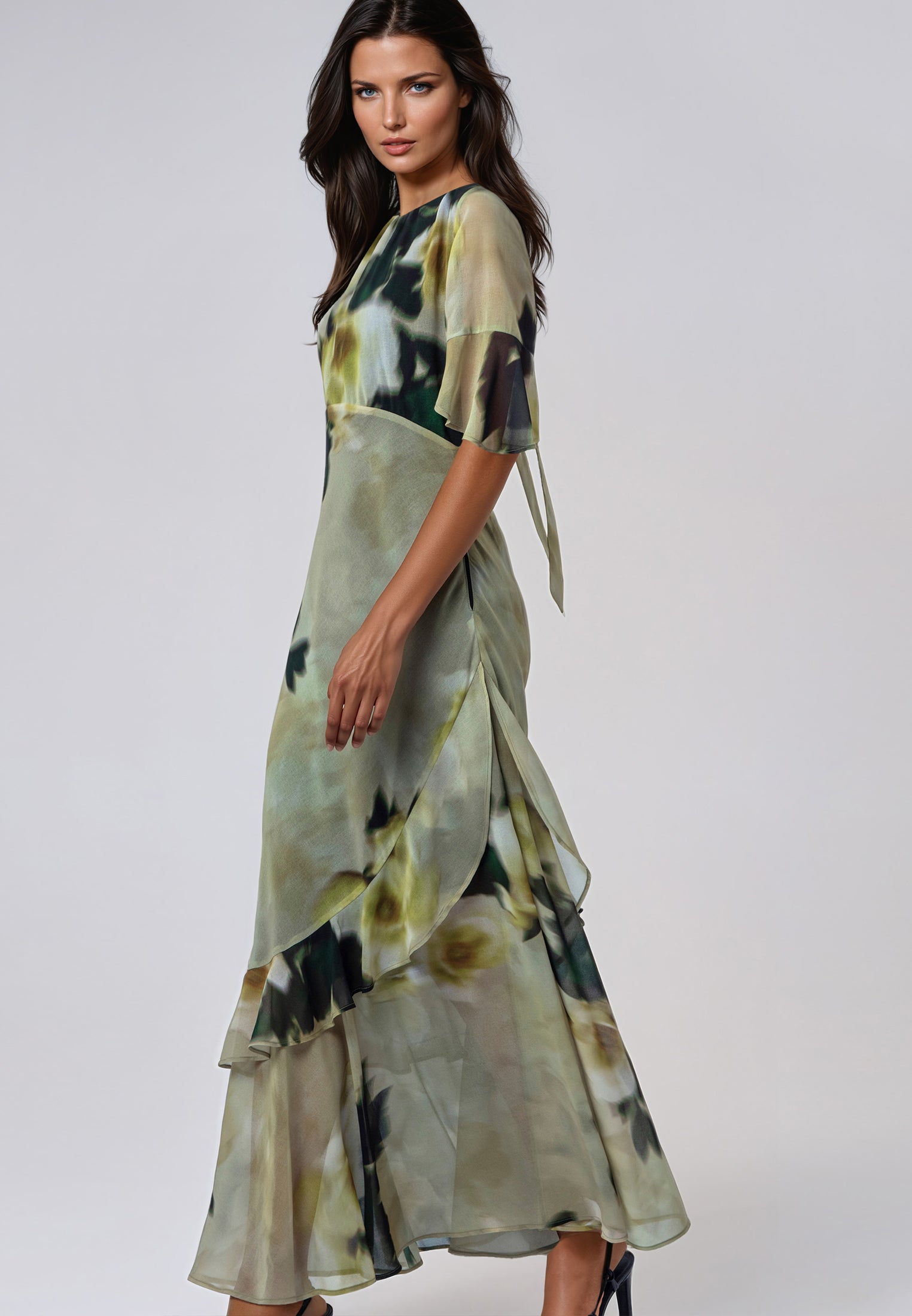 LIV MAXI DRESS BLUR YELLOW