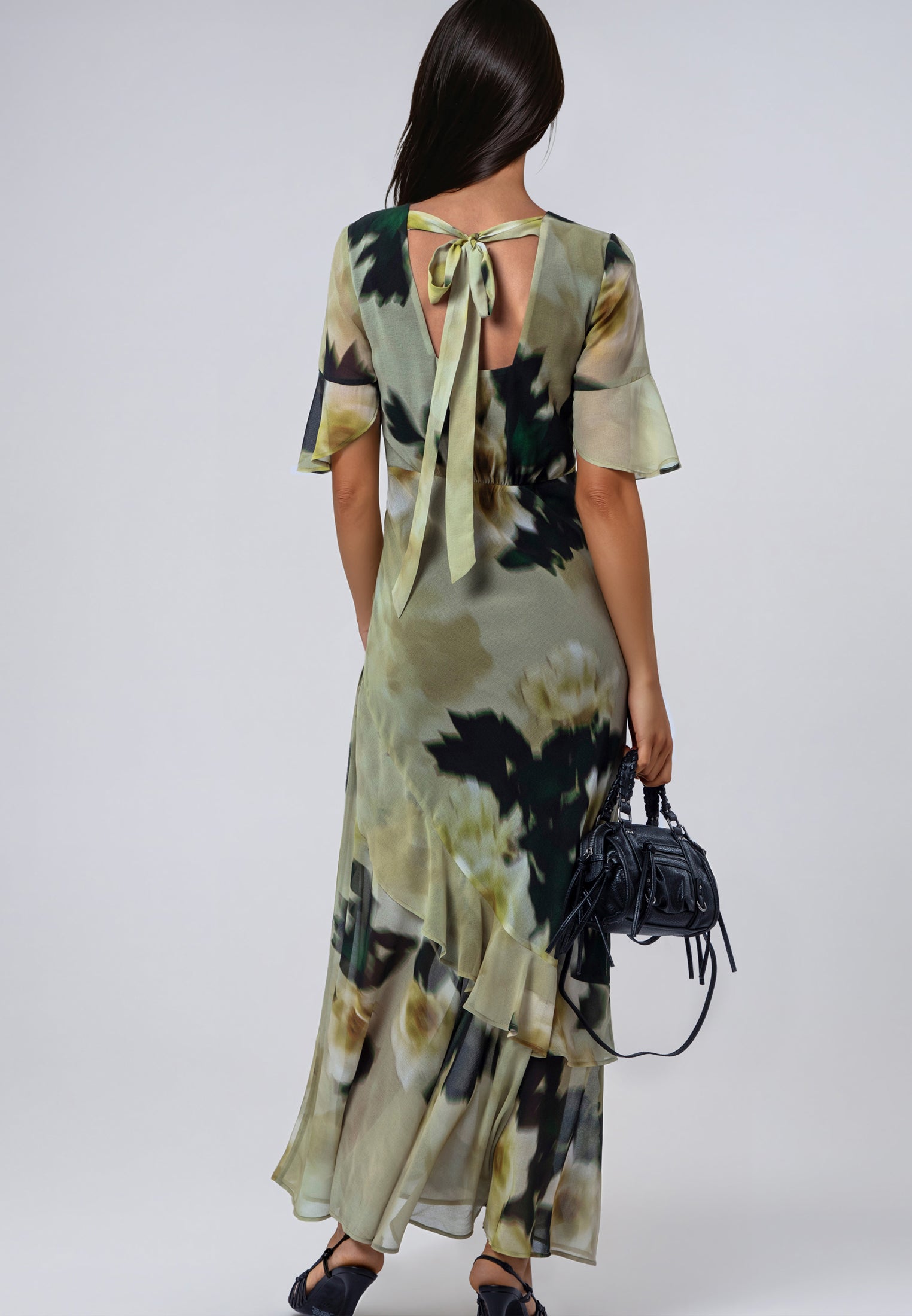 LIV MAXI DRESS BLUR YELLOW