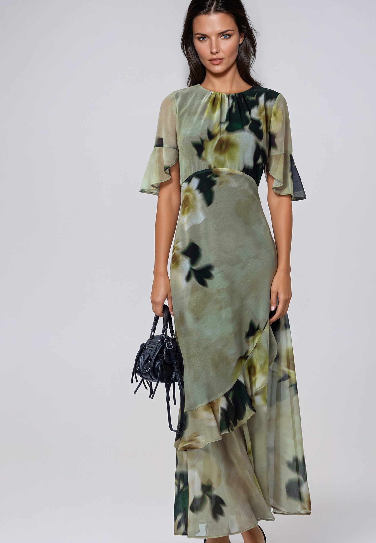 LIV MAXI DRESS BLUR YELLOW