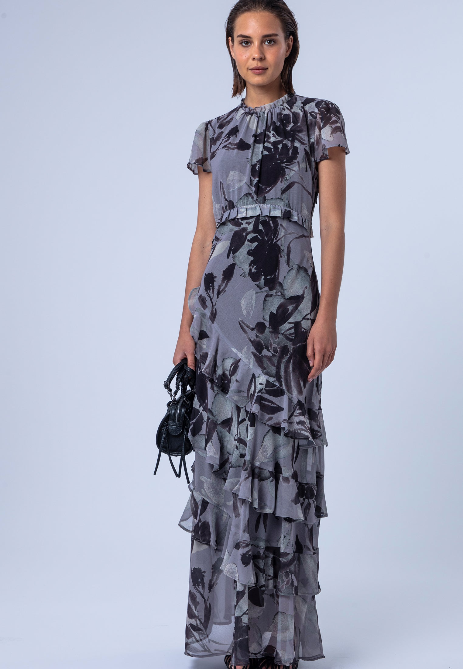 SIAN MAXI DRESS BLAZE NEUTRAL FLORAL
