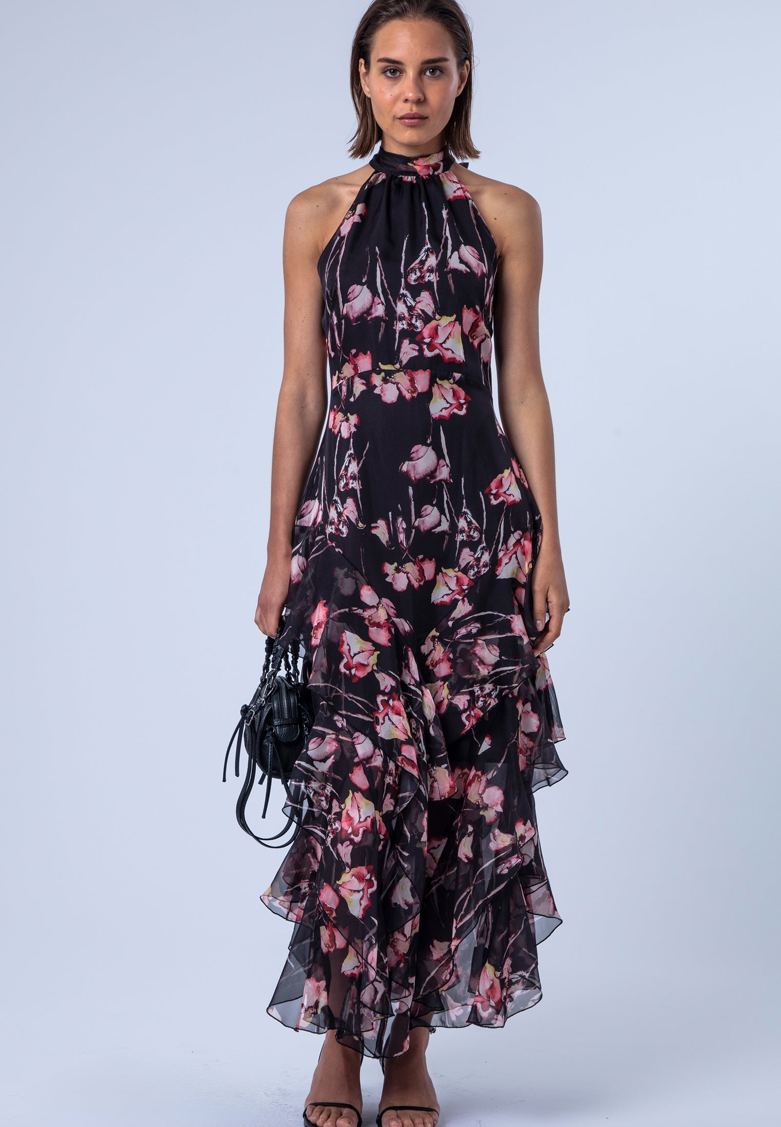 TAYLOR MAXI DRESS TIMID DARK FLORAL