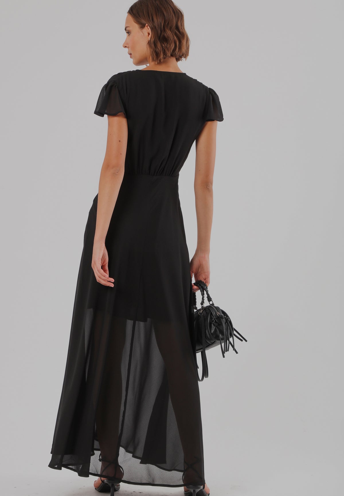 INDIUM MAXI DRESS JET BLACK