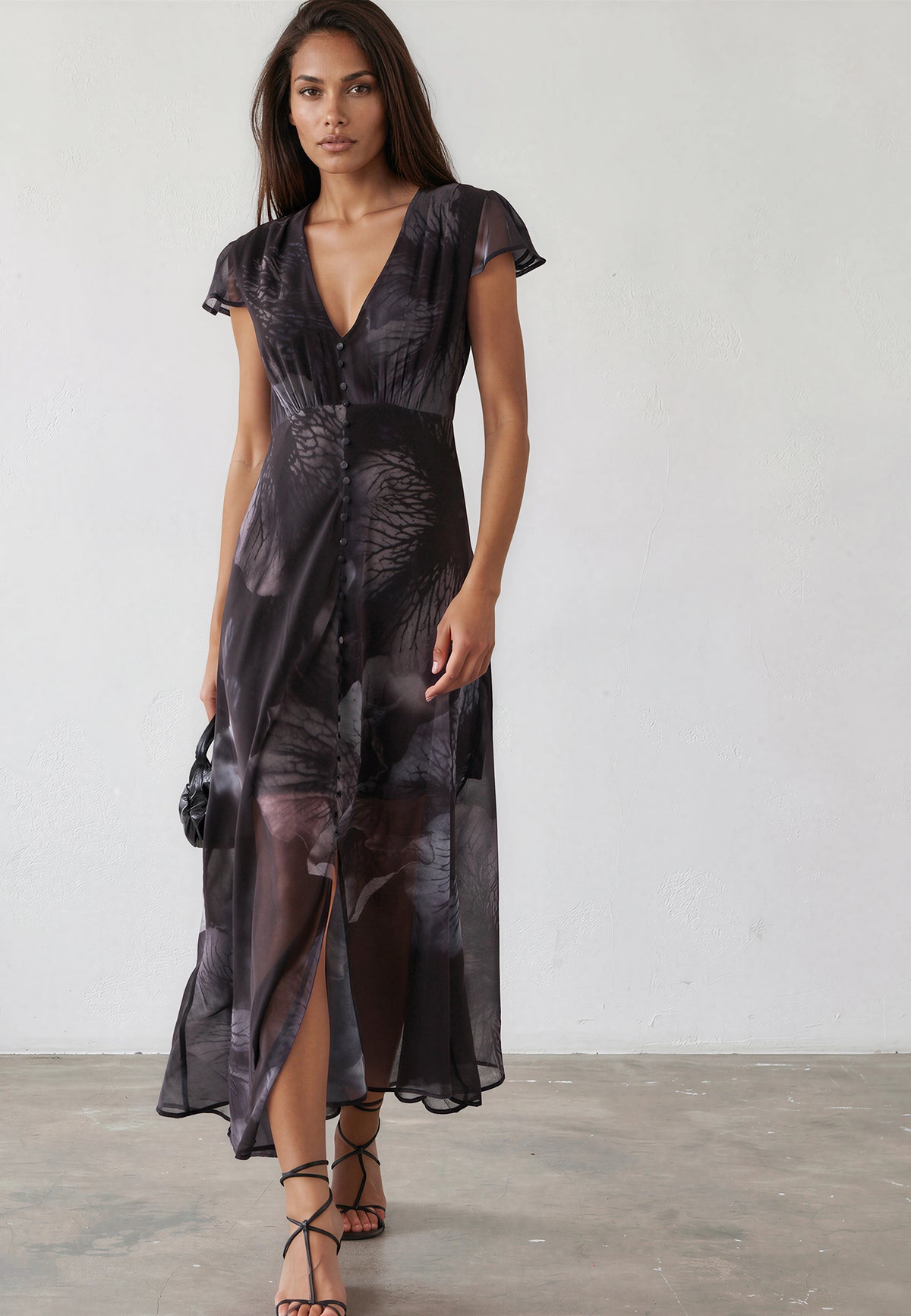INDIUM MAXI DRESS TRACE BLUE
