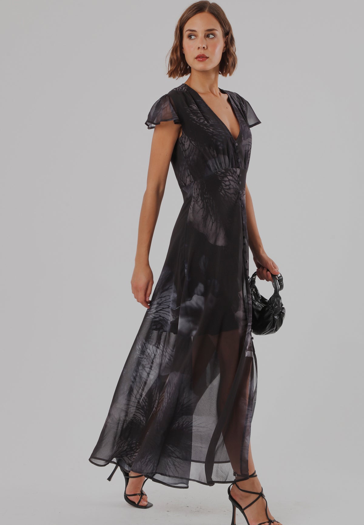 INDIUM MAXI DRESS TRACE BLUE